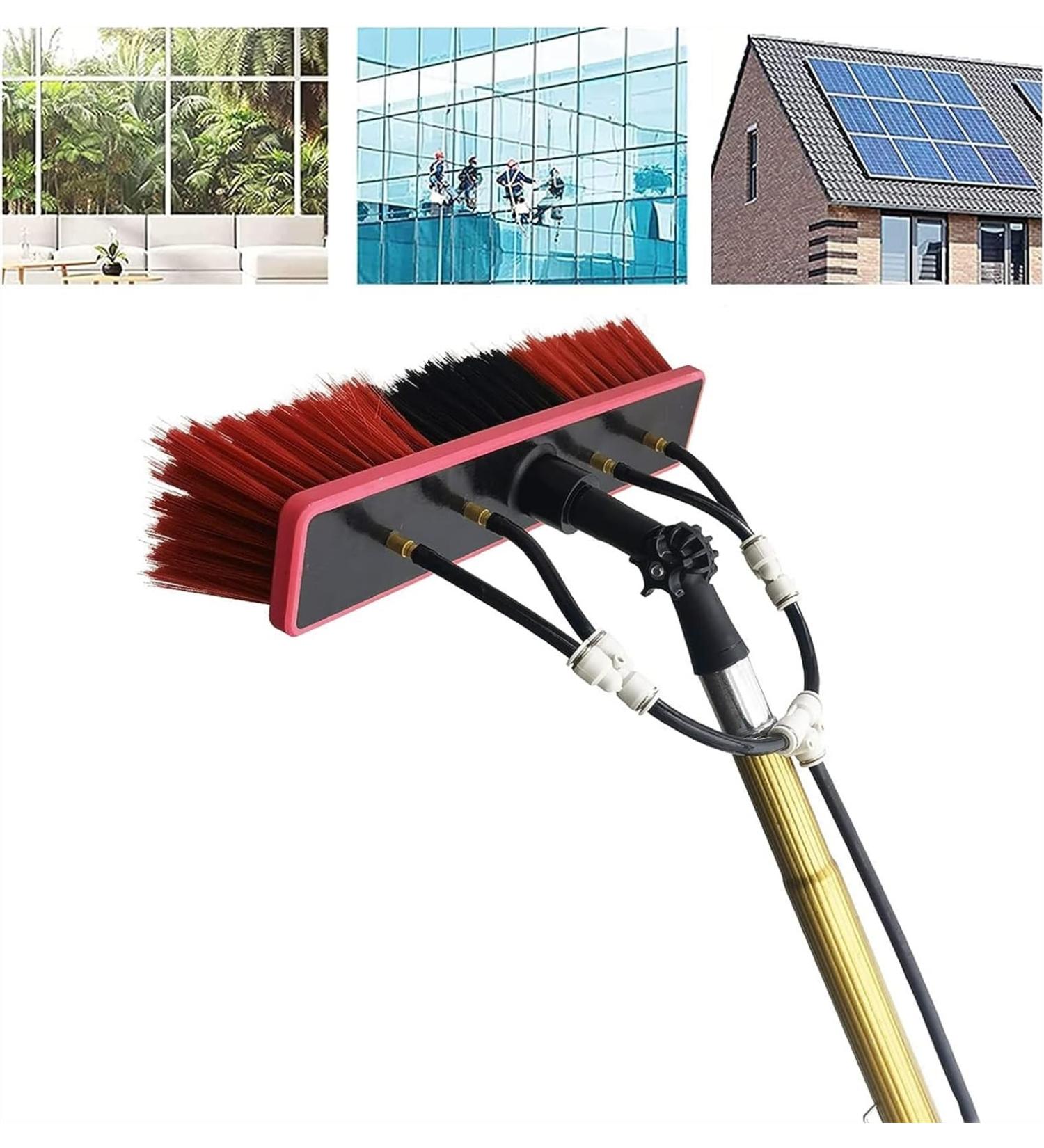 Glass Cleaning Brush Window Cleaning Pole Water Fed Telescopic Brush for Cleaner Conservatory Roof Photovoltaic Panel Cleaning- (Color : Clear Size : 24FT) (Clear 30FT) - Buy Online on GoSupps.com