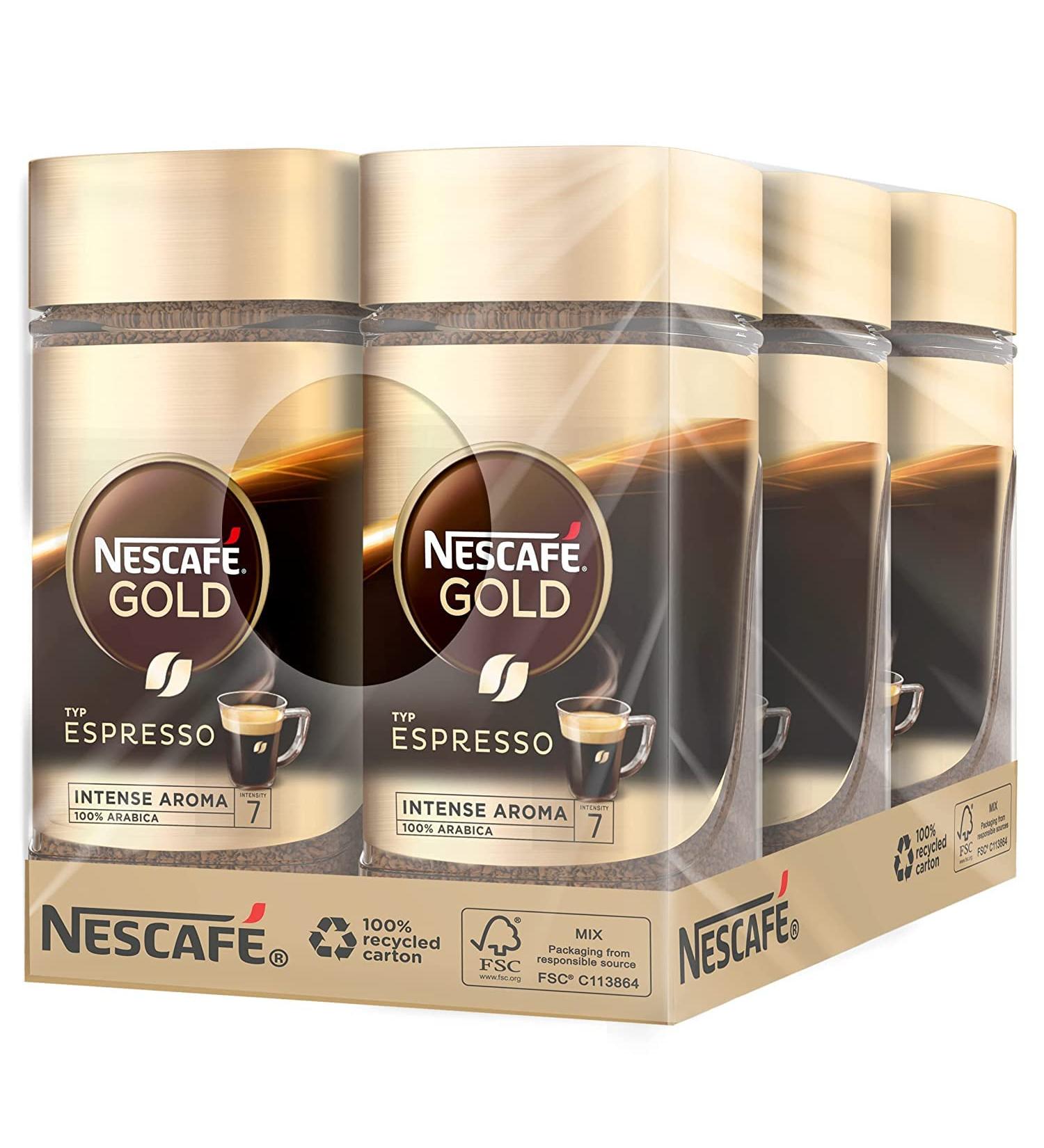 Nescaf Gold Espresso 6 Pack (6 x 100g) - Premium Instant Coffee for International Shipping - Buy Online on GoSupps.com
