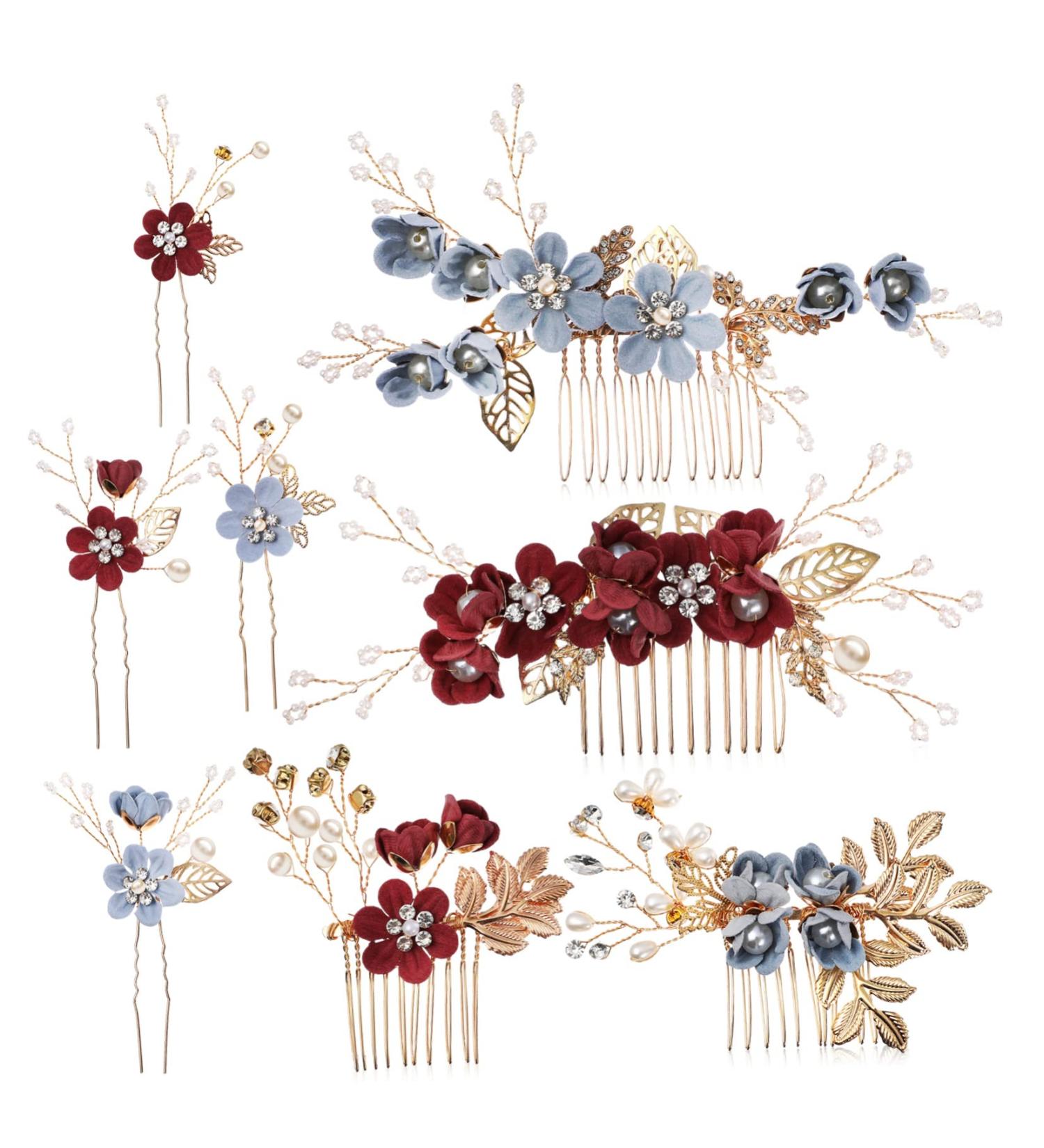 FRCOLOR 2 Set Bridal Headwear Pearl Headpiece Wedding Headwear Bridal Hair Pin Wedding Hair Clip Pearl Hair Comb Pearl Hair Barrettes Side Combs Pearl Hair Pin Hair Piece Bride Vintage - Buy Online on GoSupps.com