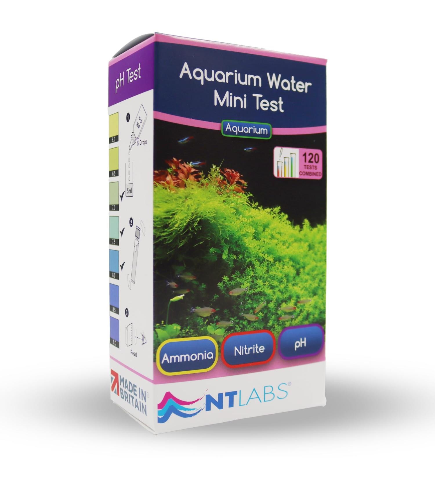 NT Labs Aquarium Water Test Kit - pH Nitrite Ammonia | Maintain Water Quality with Accurate Liquid Drop Tests - Buy Online on GoSupps.com