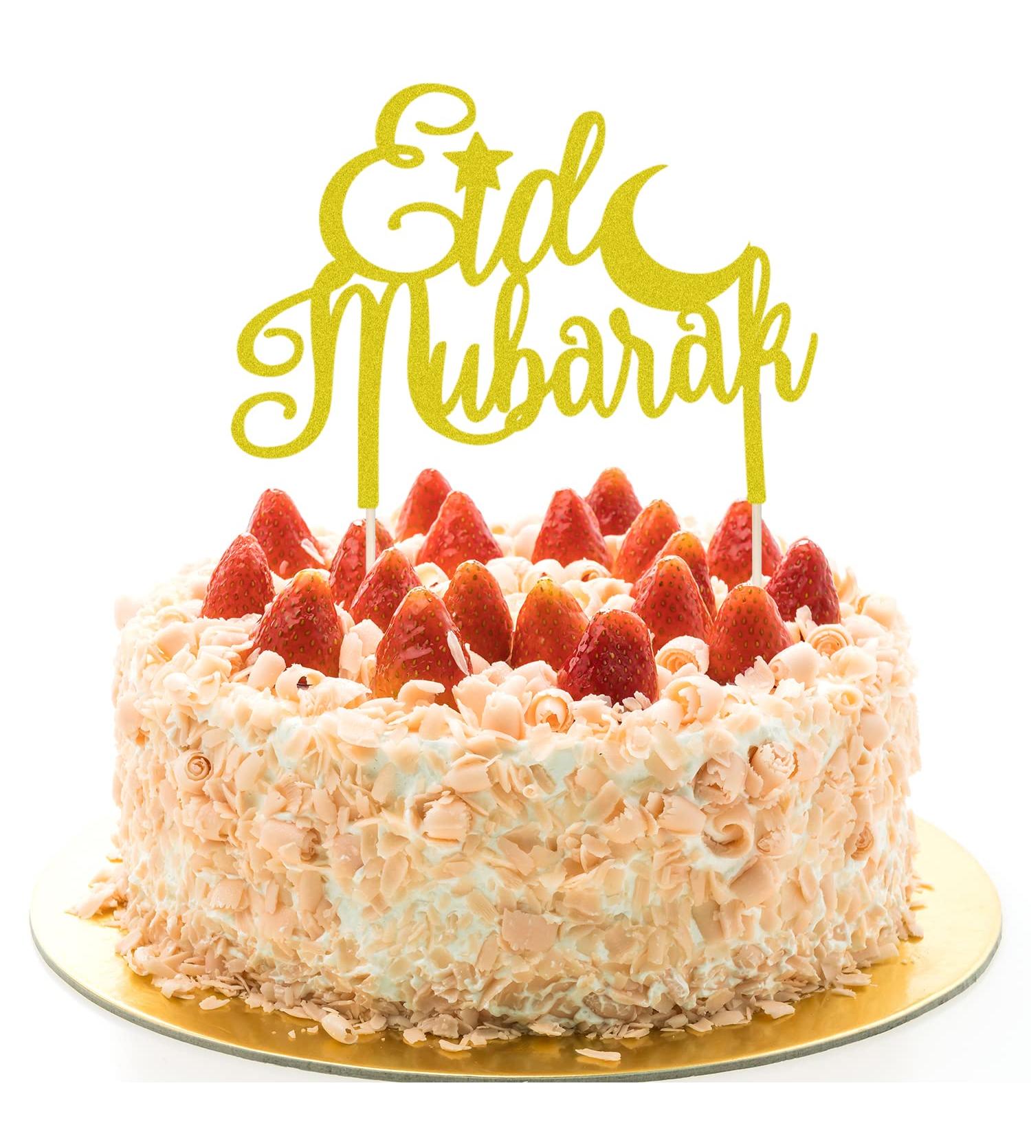 ALLY-MAGIC Eid Mubarak Cake Topper Mubarak Eid Cake Topper Eid Cake Decorations Crescent Moon Star Eid Baking Decorations for Eid Party Islam Cake Decorations Y4-KZJDGZS - Buy Online on GoSupps.com