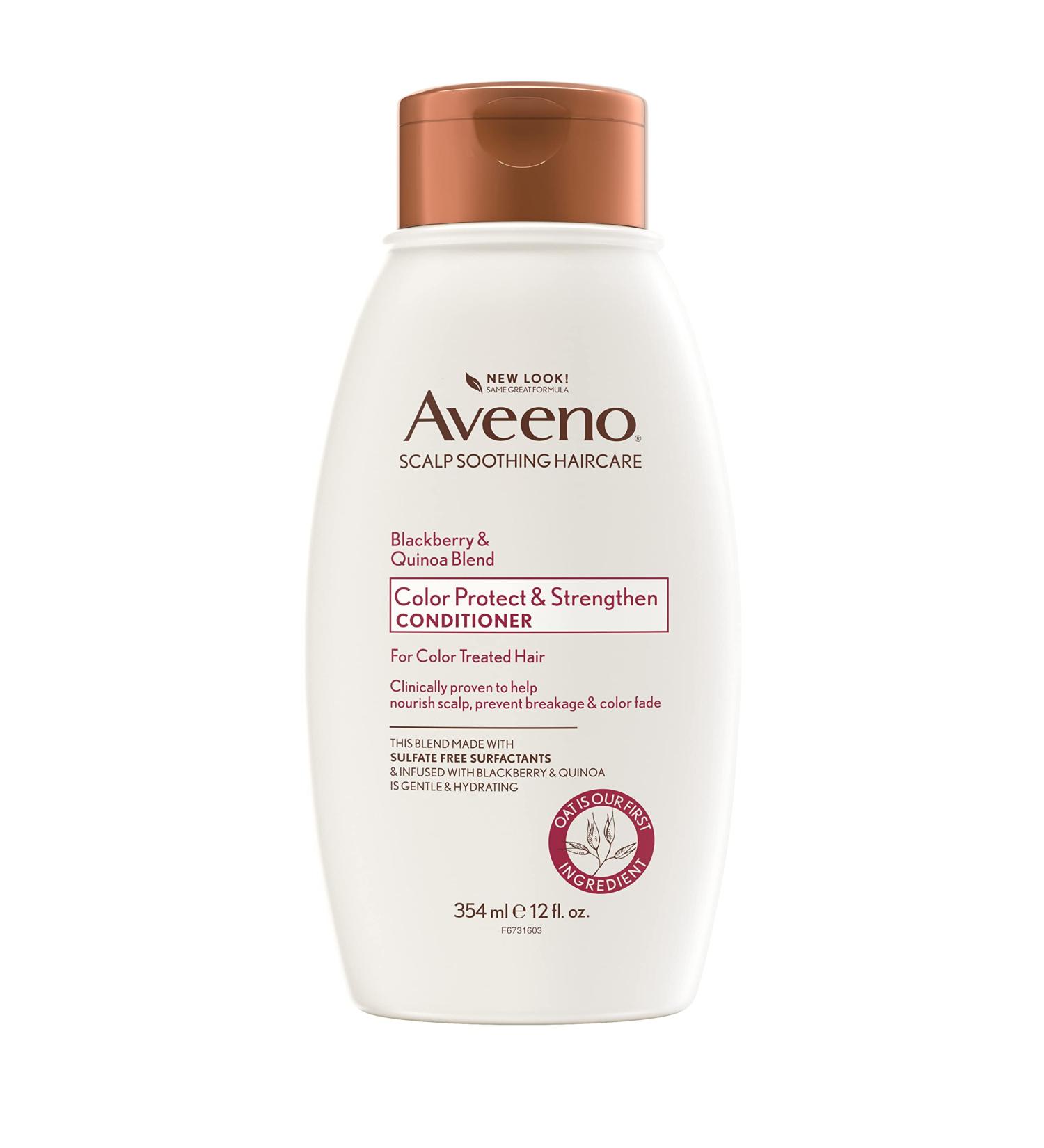 Aveeno Blackberry Quinoa Protein Blend Sulfate-Free Conditioner - Color-Treated Hair Protection - 12 Fl Oz - Buy Online on GoSupps.com