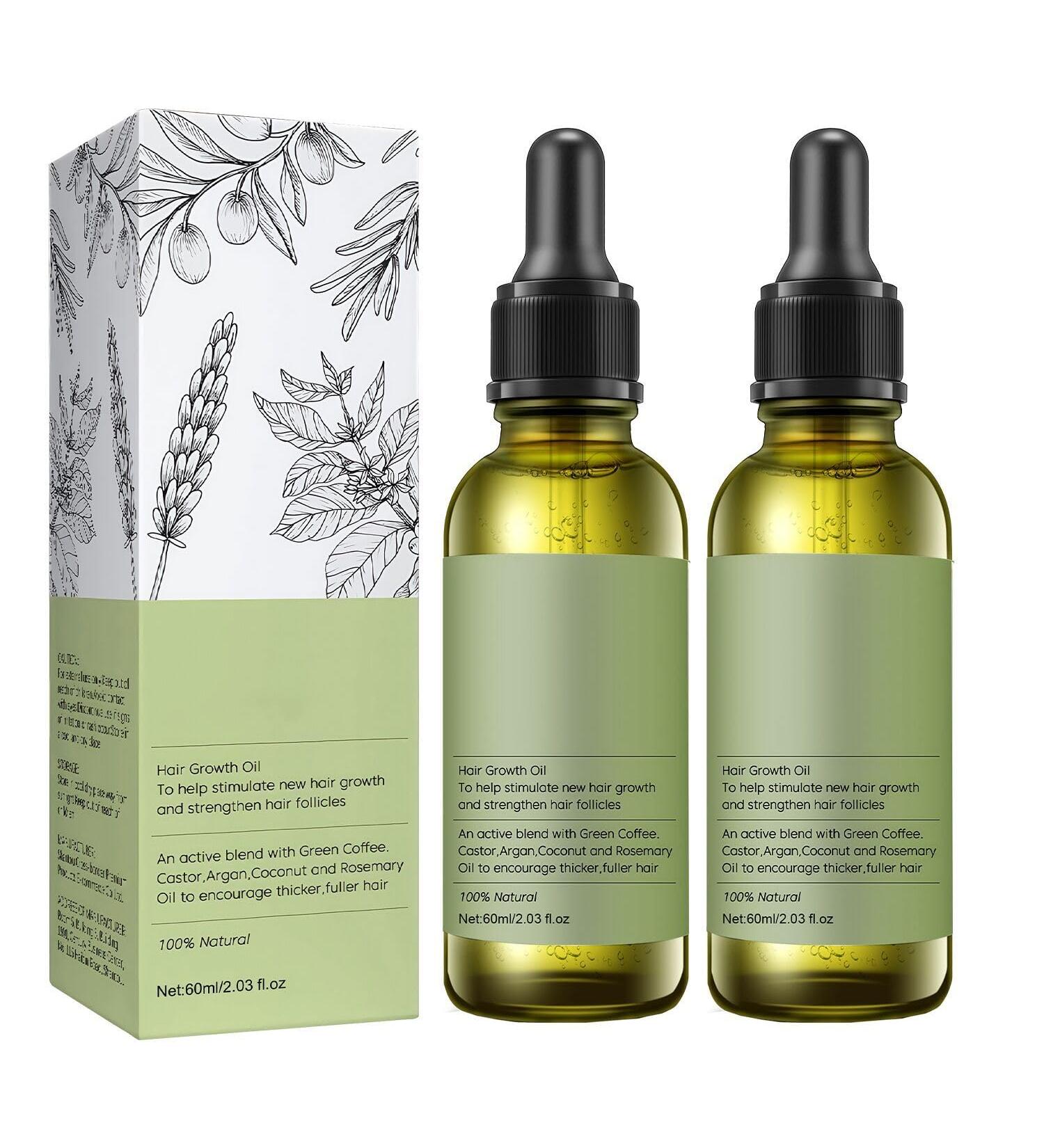 Tyafzzn Natural hair oil vegan hair oil for hair growth accelerate with organic rosemary oil castor oil almond oil and argan oil as a hair mask and hair treatment - Buy Online on GoSupps.com