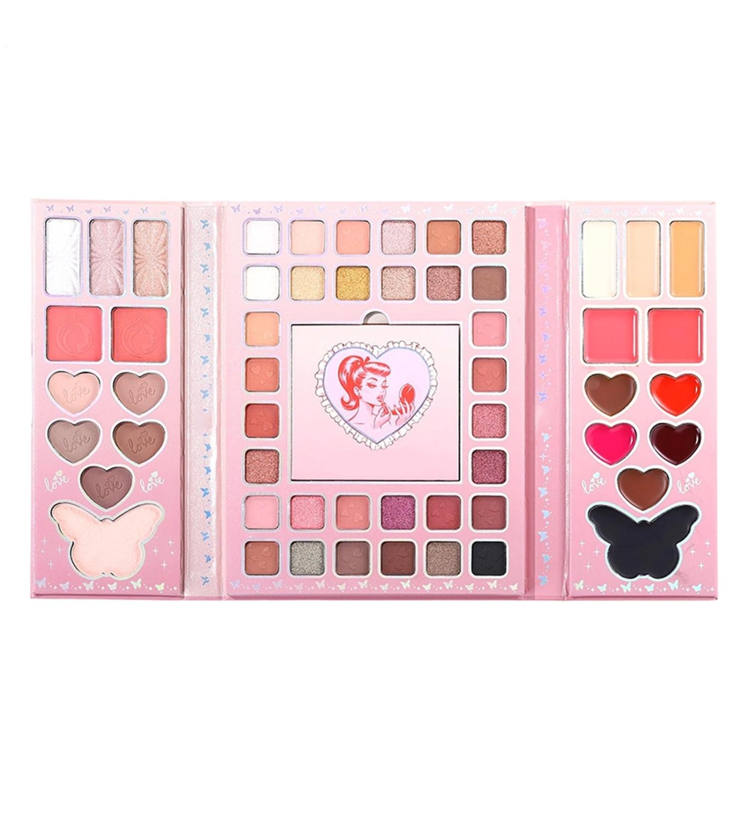 Palette de maquillage 32 fards paupi res mats et blush rouge l vres trois tons surligneur | Kit de beaut pour le visage les yeux les l vres - Buy Online on GoSupps.com