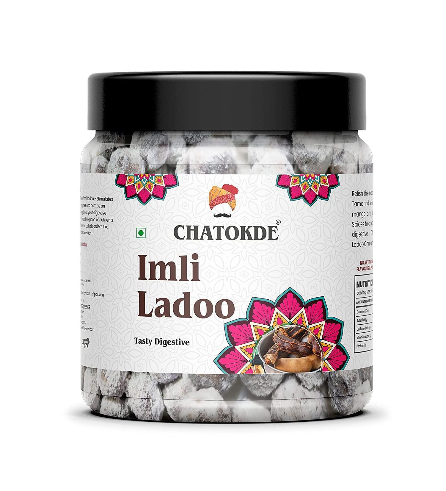 CHATOKDE Home Made Mukhwas & Churan Imli Ladoo 400g_Packing May Vary
