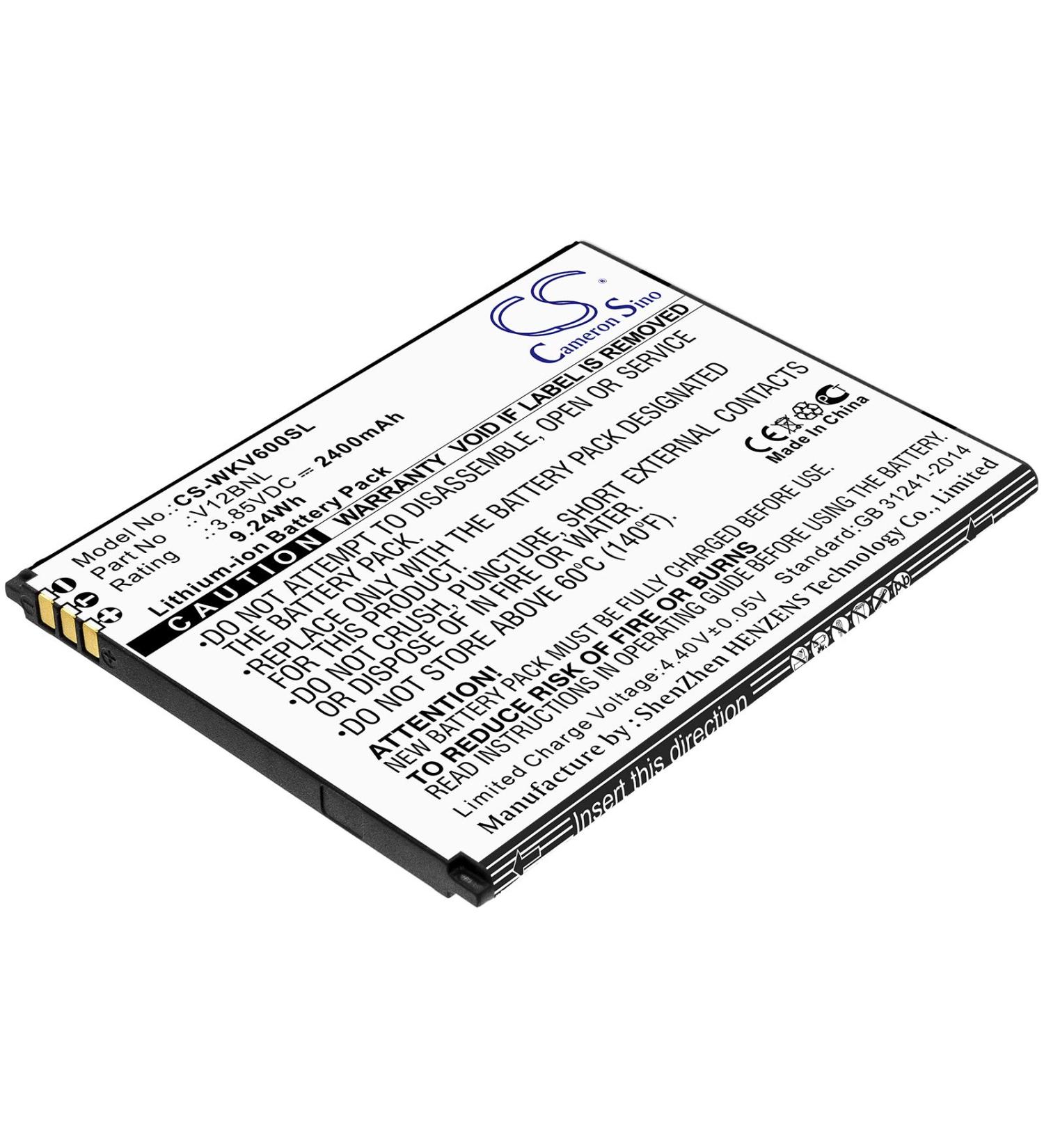 Replacement Battery for View Harry 2 W-V600 | 2400mAh/3.85V V12BNL - International Shipping Available - Buy Online on GoSupps.com