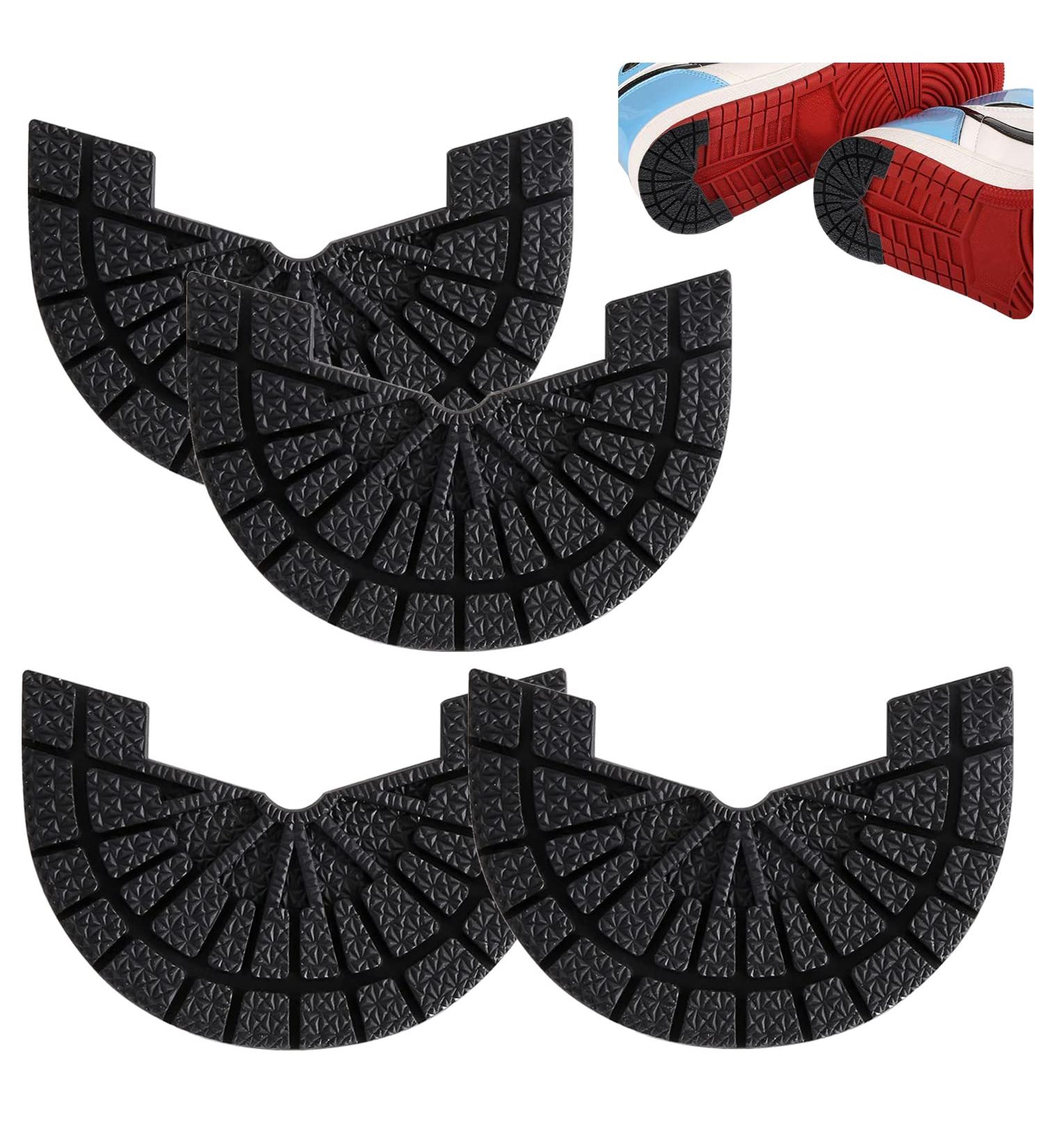 GOETOR Heel Plates for Sneakers 2 Pairs - Black Self-Adhesive Sole Repair Plates | Size 9.5-10.5 - Buy Online on GoSupps.com