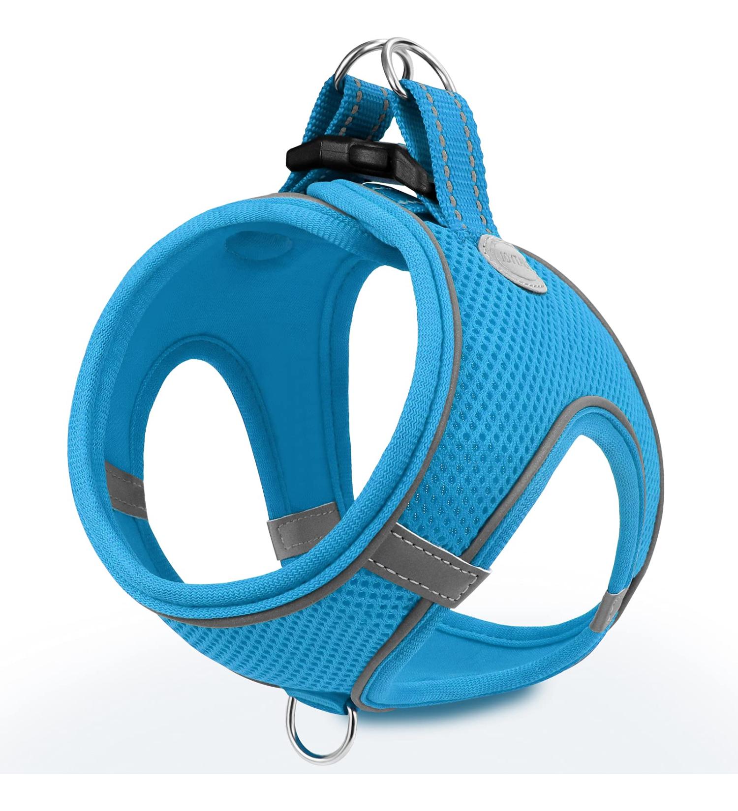 Joyal Dog Harness | Reflective Soft Padded Air-Mesh for Medium & XL Dogs | Breathable Baby Blue 55-61cm - Buy Online on GoSupps.com