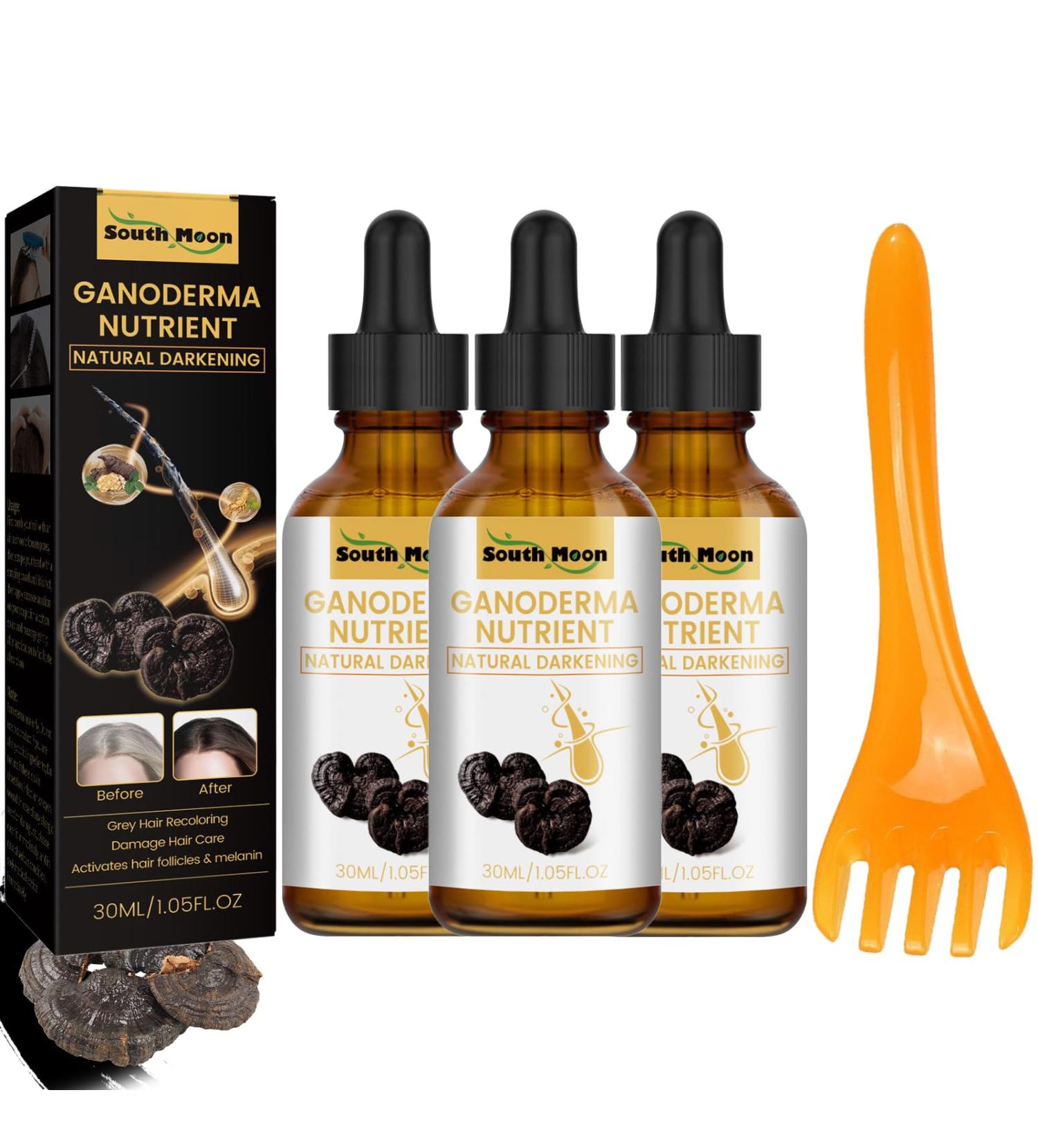 Darka Anti-Graying Hair Serum | 3pcs Ganoderma Nutrient Formula for Hair Growth & Eyebrow Care | Natural Anti-Gray Solution - Buy Online on GoSupps.com