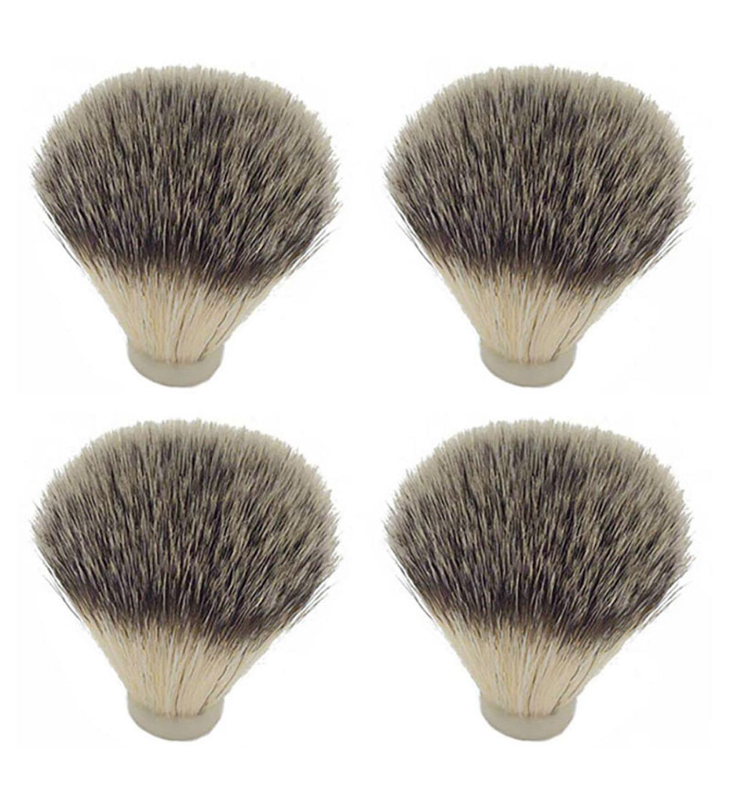 Buy Panjin 4 Pieces Badger Hair Nylon Shaving Brush Knot - Men's Facial Cleaning & Hair Removal Tool - Buy Online on GoSupps.com