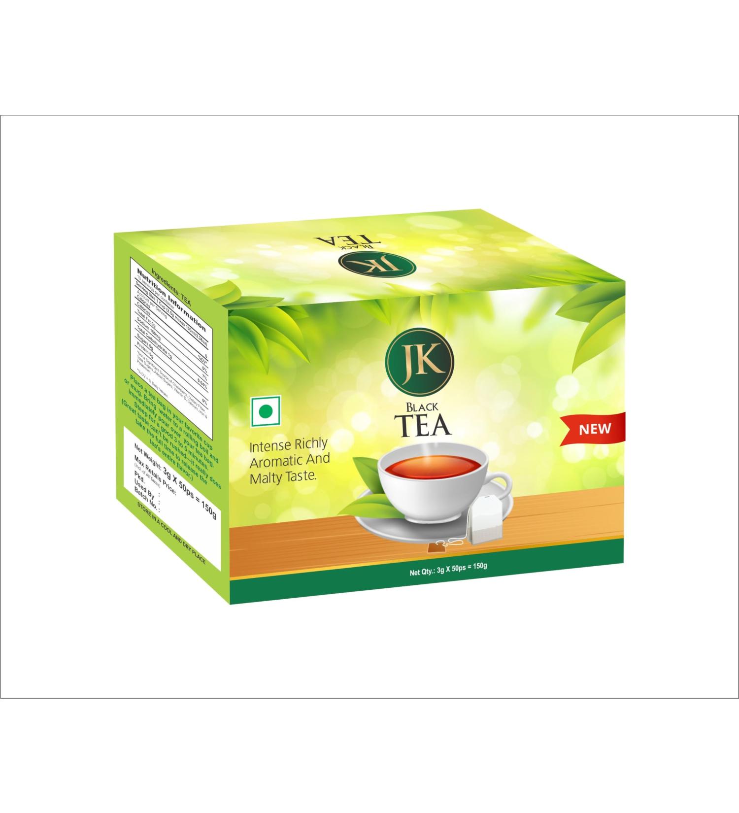 Jk Black Tea Premium tea from Assam(India) 50 count 150g - Buy Online on GoSupps.com