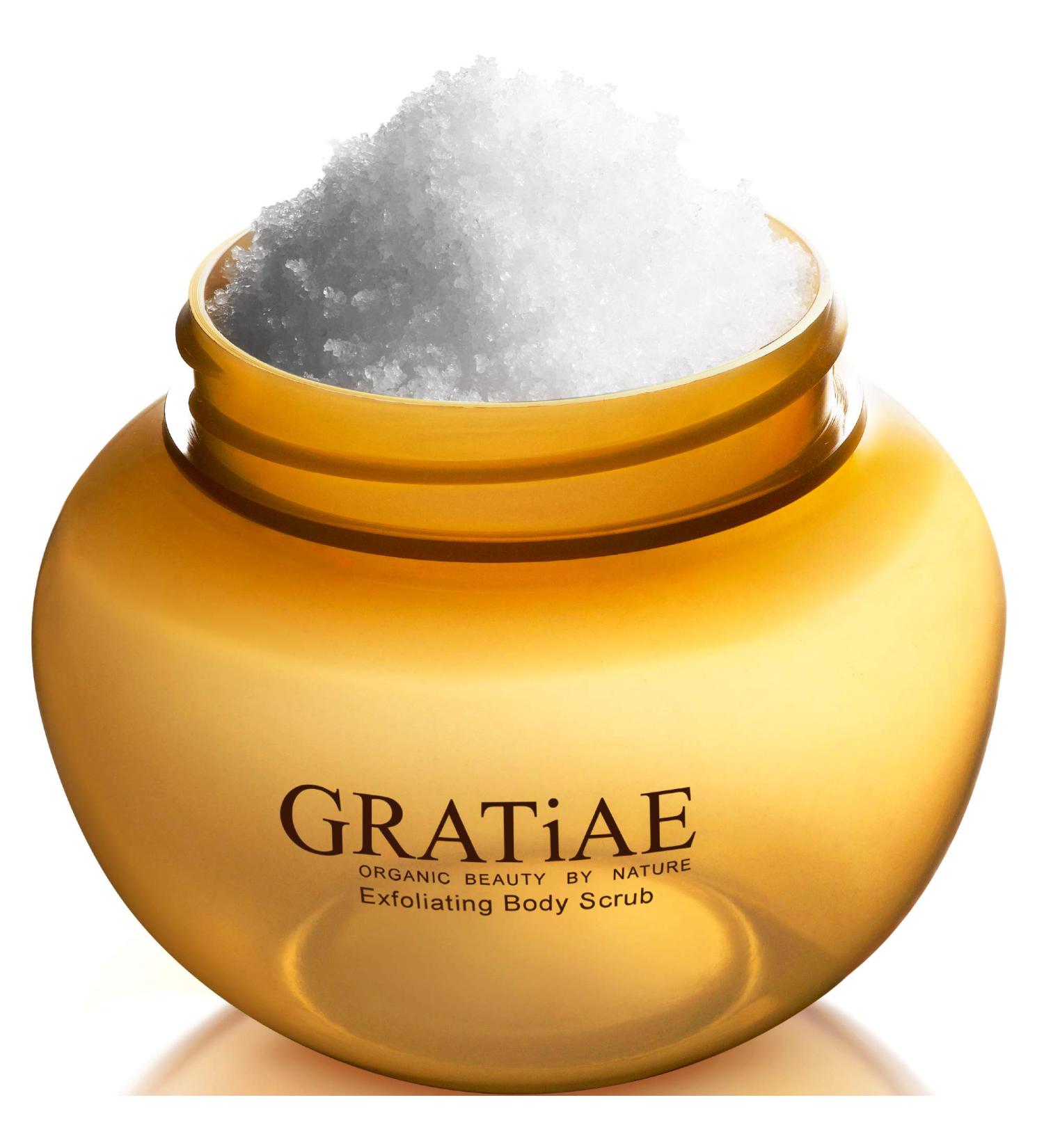 Gratiae Organics Exfoliating Body Scrub Passion Fruit and Lime for All Skin Types 14.1 Fl Oz