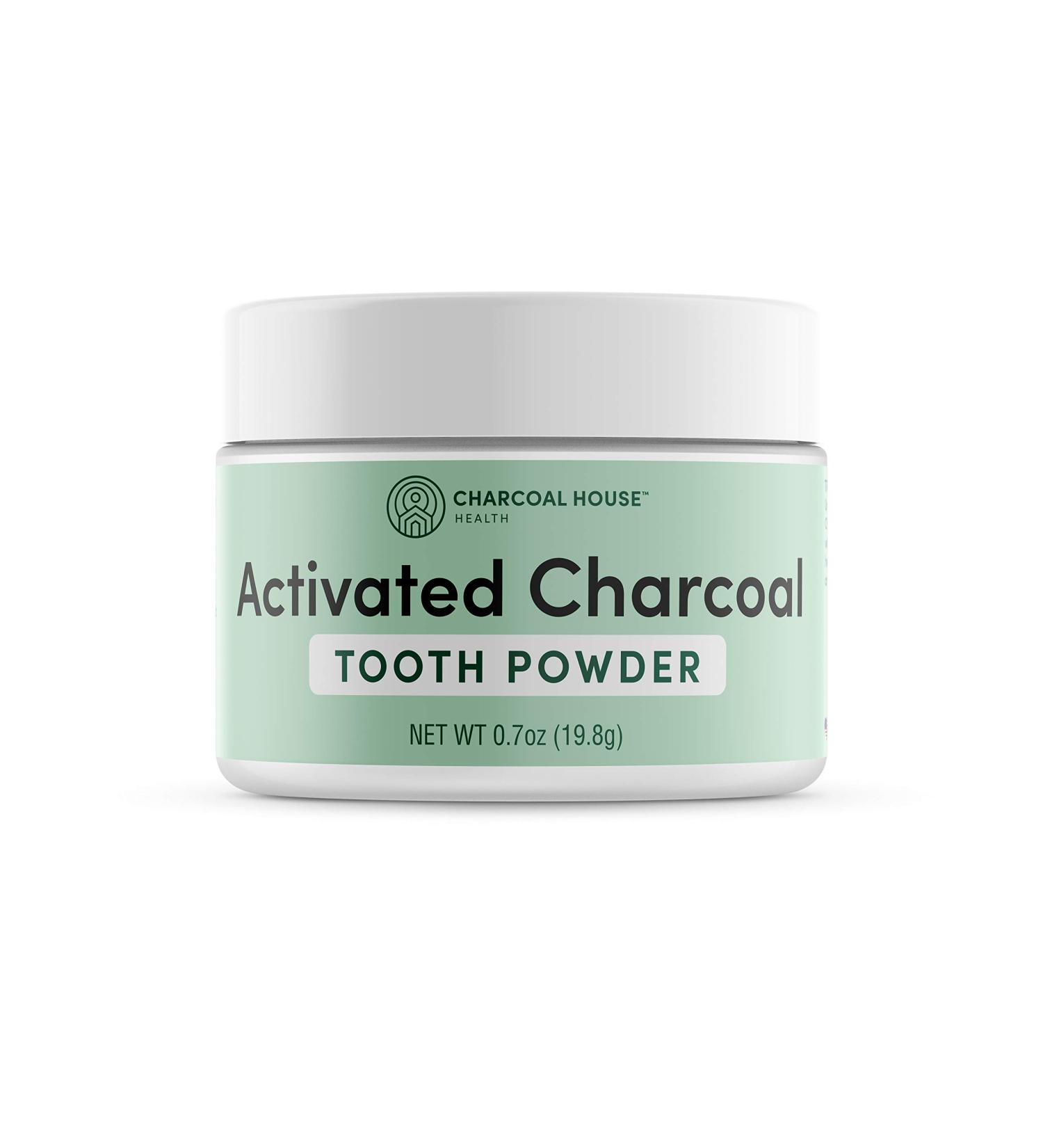 Coconut Shell Activated Charcoal Tooth Powder - Natural Teeth Whitening & Stain Remover | Professional Strength Teeth Whitener for Brighter Smile - Buy Online on GoSupps.com