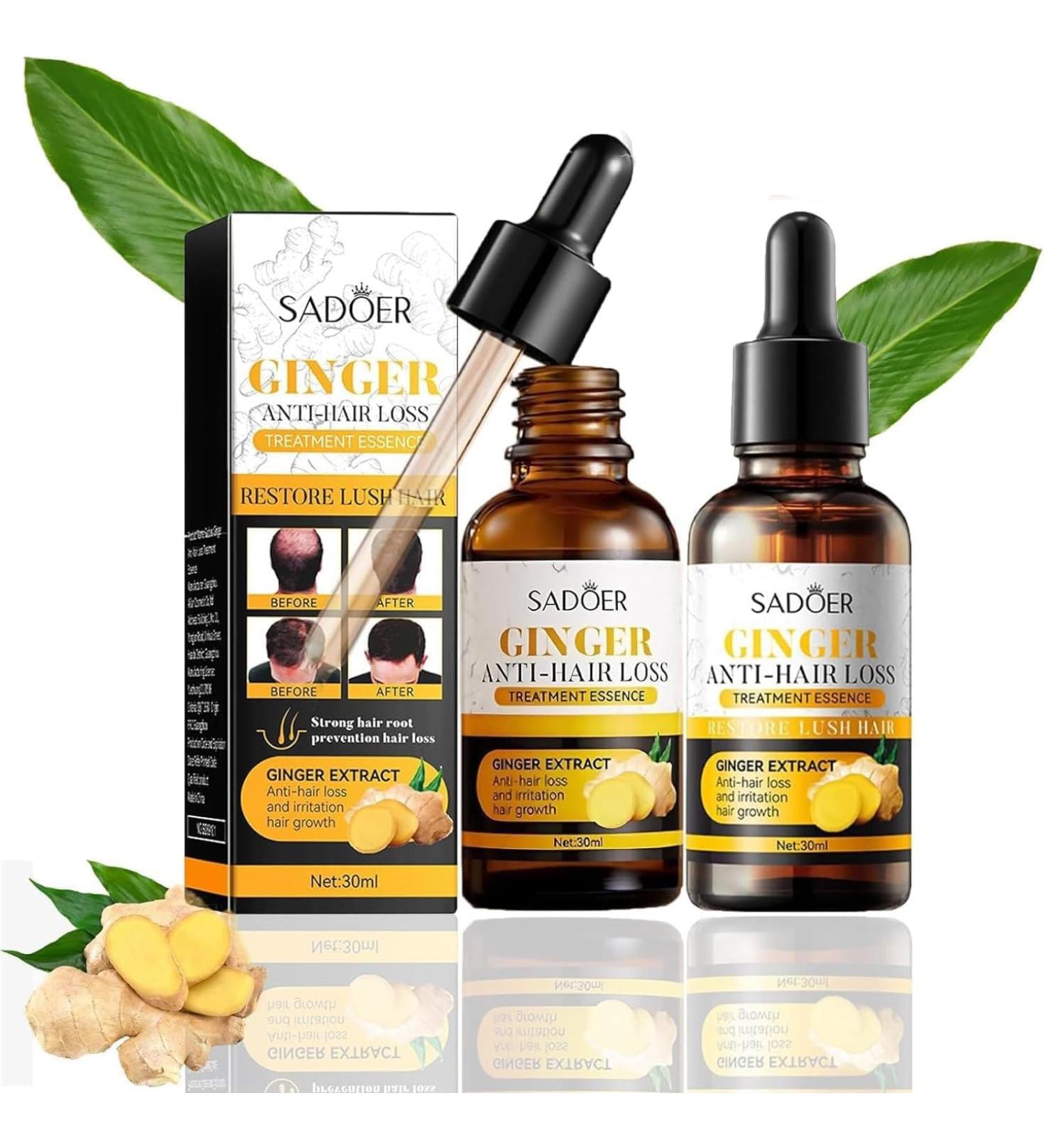 Sadoer Ginger Anti-Hair Loss Oil Sadoer Ginger Anti Hair Loss Treatment Essence Ginger Extract Hair Growth Oil - Buy Online on GoSupps.com