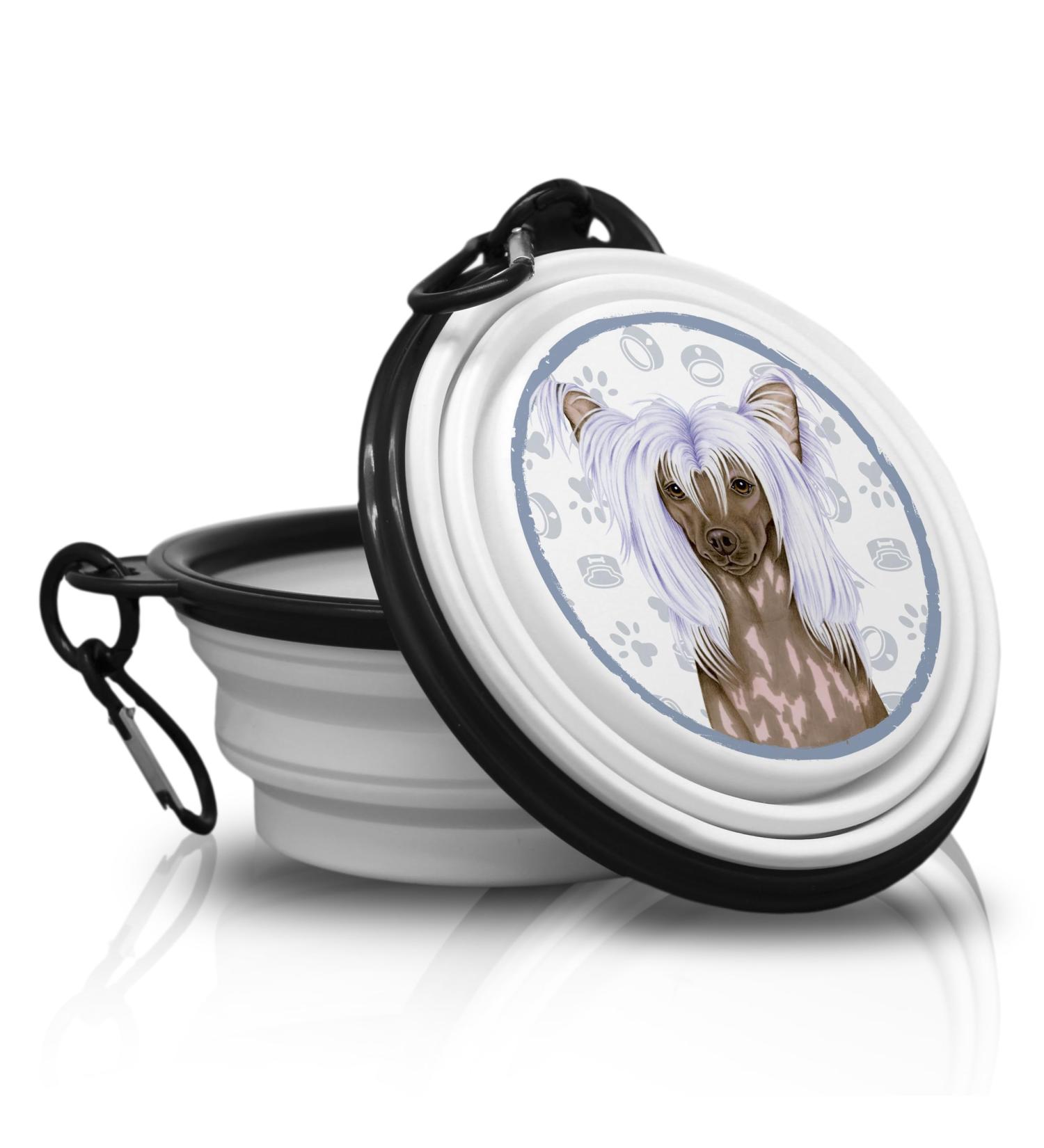 14. Chinese Skopfin - Portable Folding Drinking Bowl with Carabiners | Handy Pet Bowl for On-the-Go - Perfect for Travel & Outdoor Use - Buy Online on GoSupps.com