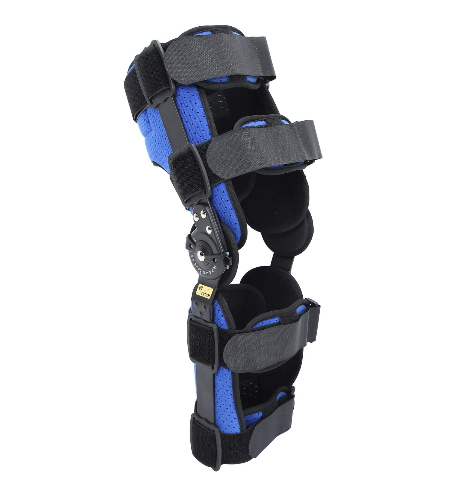 Breathable Adjustable Knee Brace for Meniscus Support - Non-Slip Leg Fixed Orthosis Immobilizer (Left - Buy Online on GoSupps.com