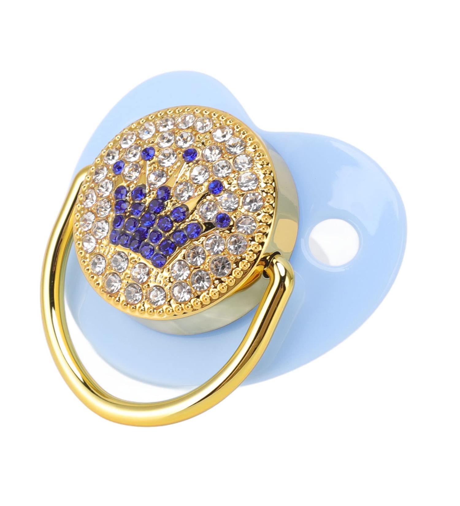 Ultra-Light Silicone Baby Pacifier | Soft Bling for Newborns (6-18 Months) | Expert Pediatric Design (M Blue) - Buy Online on GoSupps.com