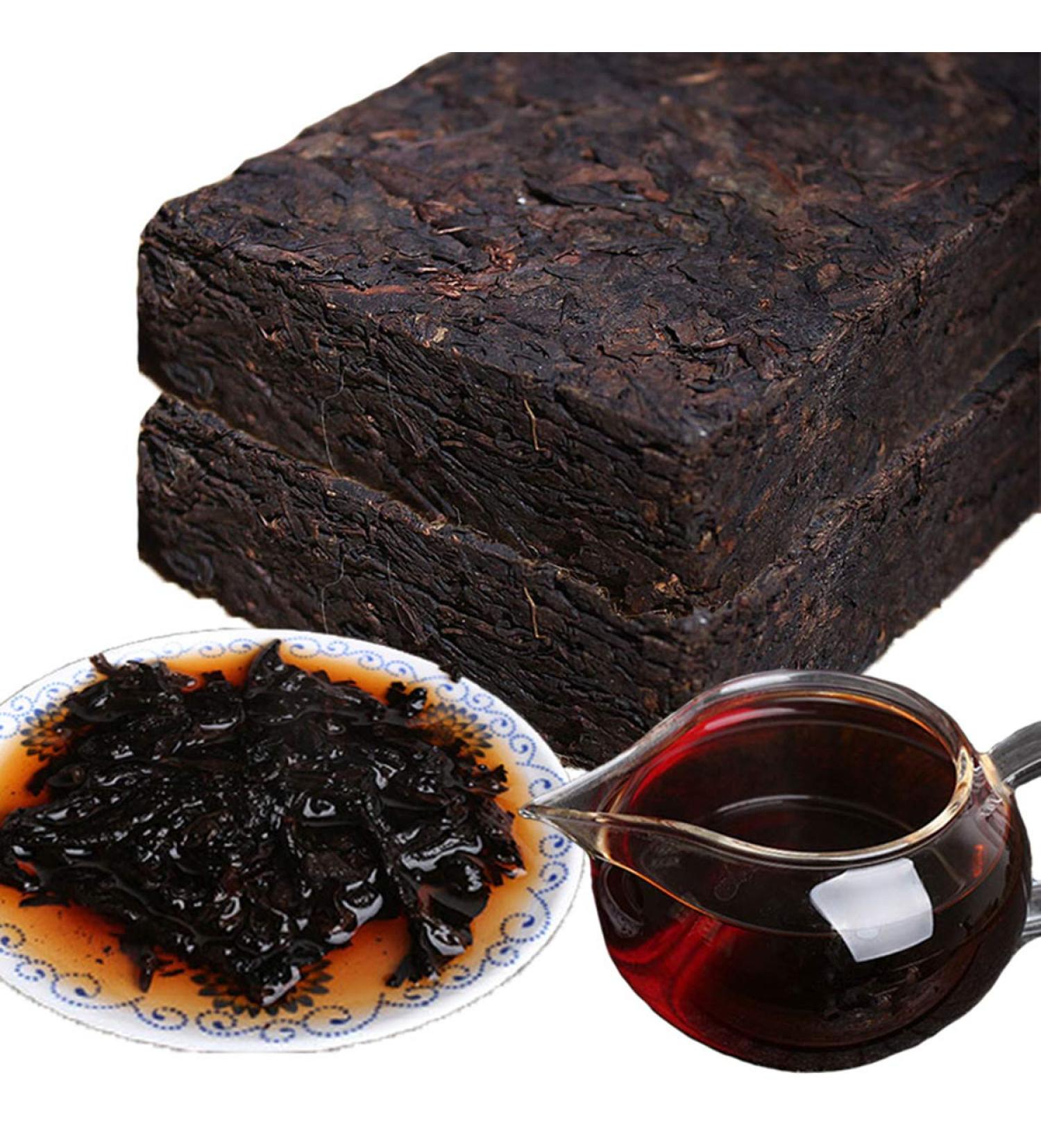 HELLOYOUNG 200g Brique de th Pu'er m r d'arbre ancien chinois vieilli bandes de th claires et une couleur brun rouge tre avec un arri re-go t sucr Th pu-erh Pu'er Tea - Buy Online on GoSupps.com
