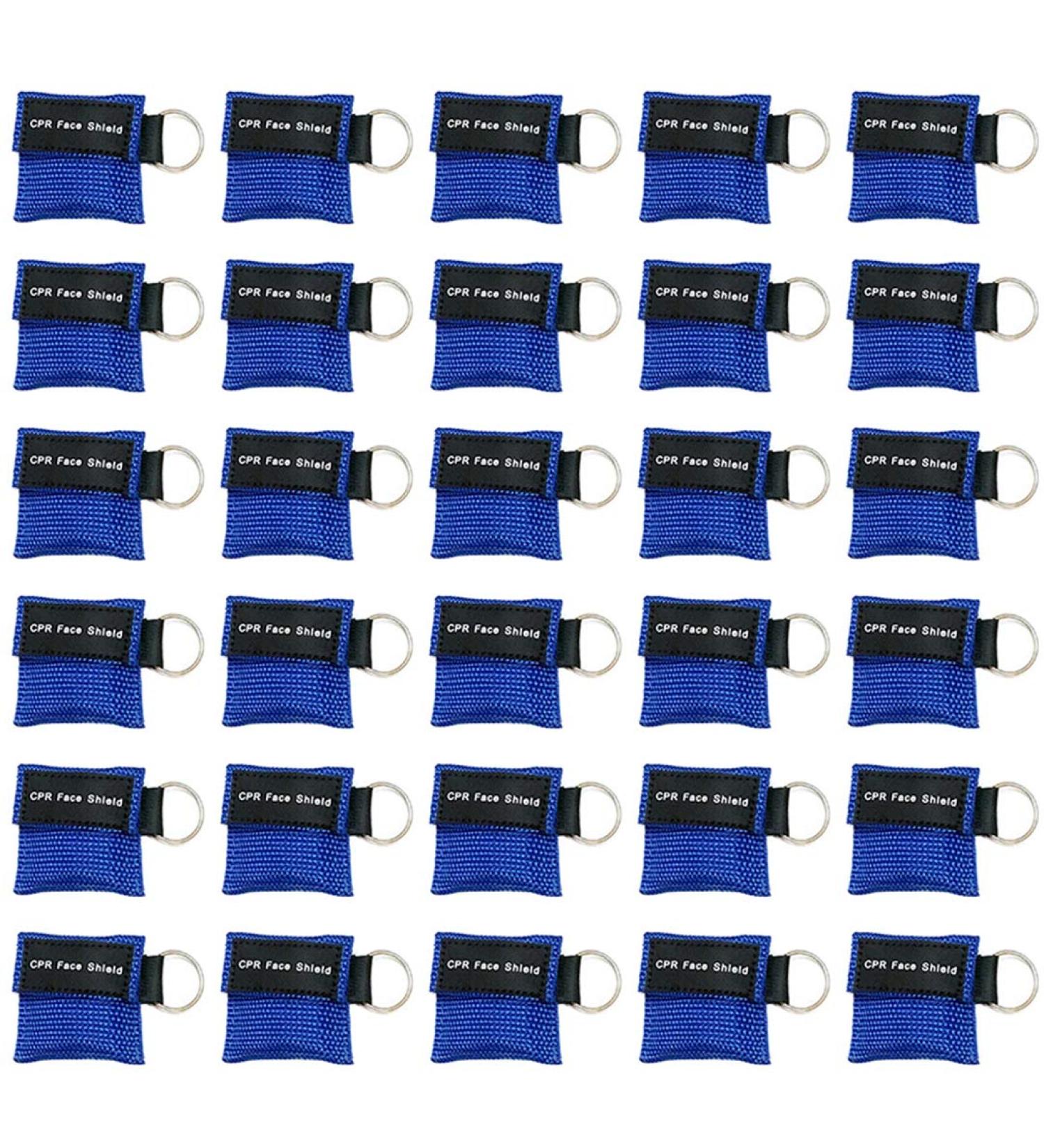 YzPACC 30-Piece CPR Masks Set | Disposable Emergency Masks with One-Way Valve & Key Ripper | Essential First Aid & AED Training Supplies - Buy Online on GoSupps.com