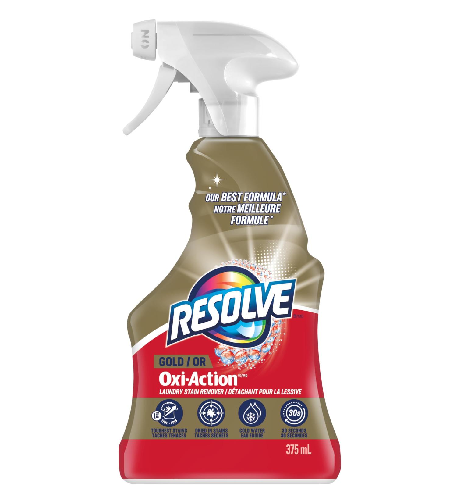 Resolve Gold Oxi-Action Laundry Stain Remover - Pre-Treat Trigger 375 mL