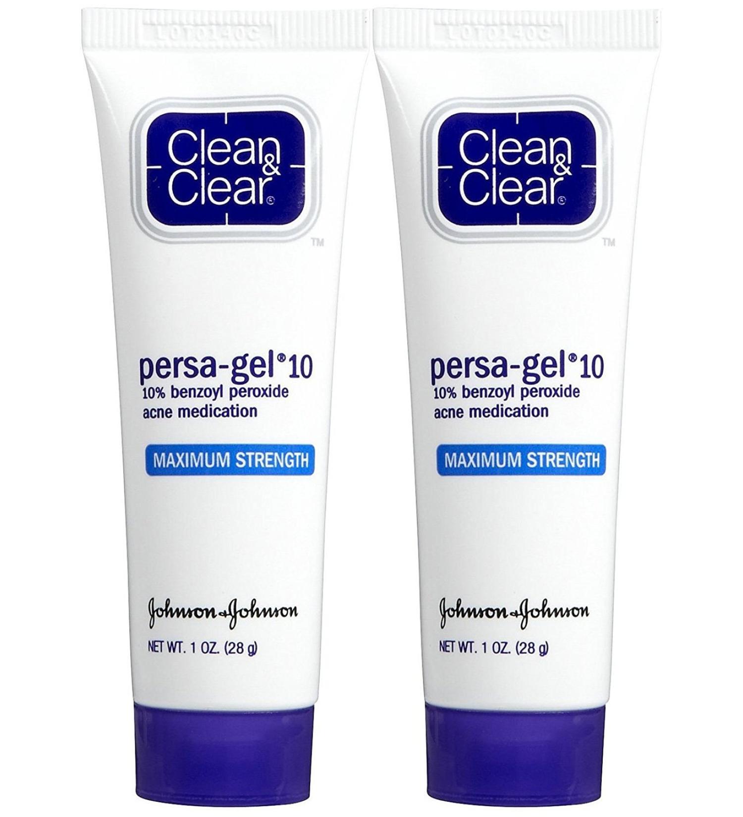 Clean & Clear Persa- Gel 10 Acne Treatment Maximum Strength 1 oz 2 pk