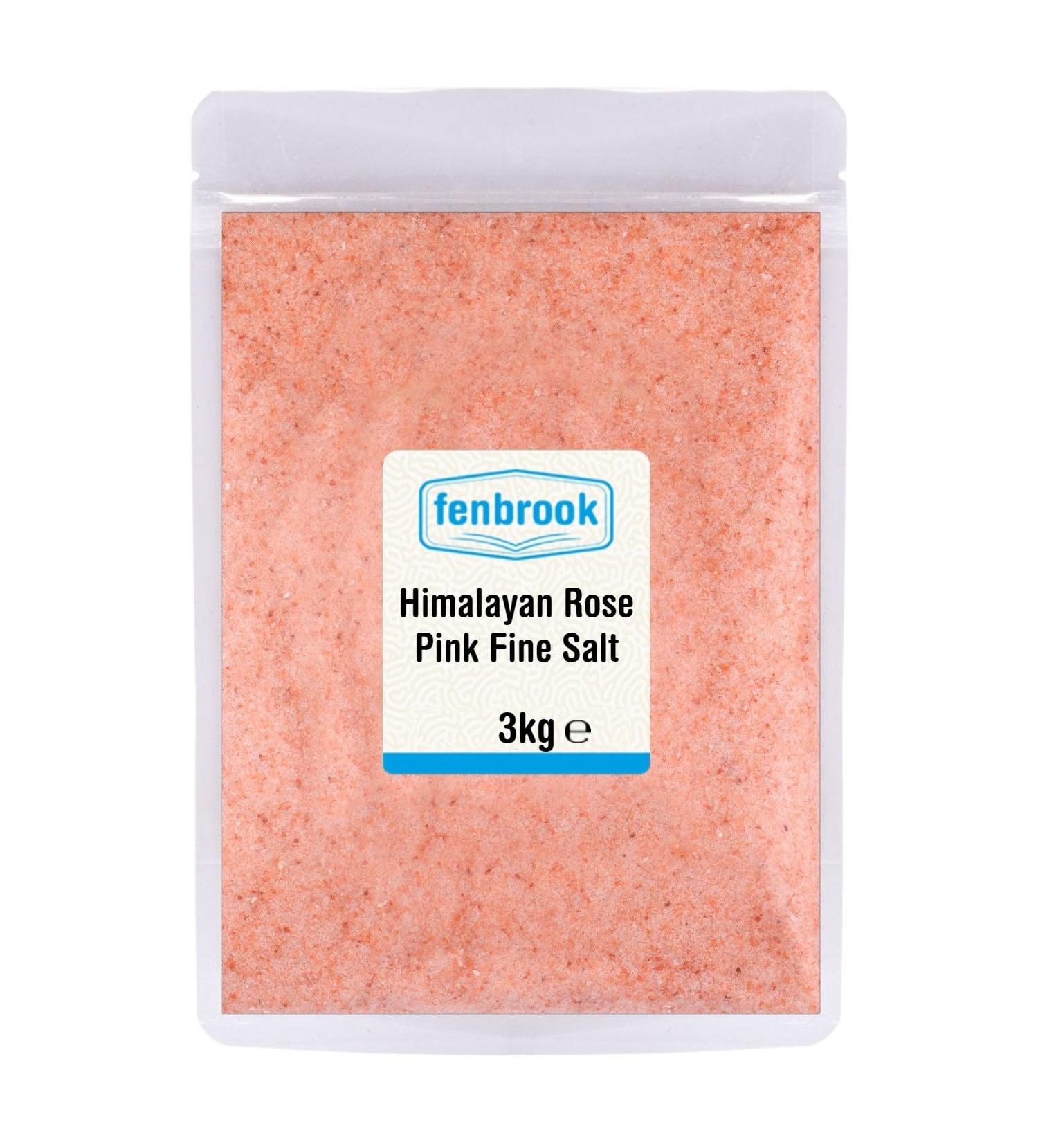 Himalayan Rose Pink Crystal Salt Fine 3kg by Fenbrook