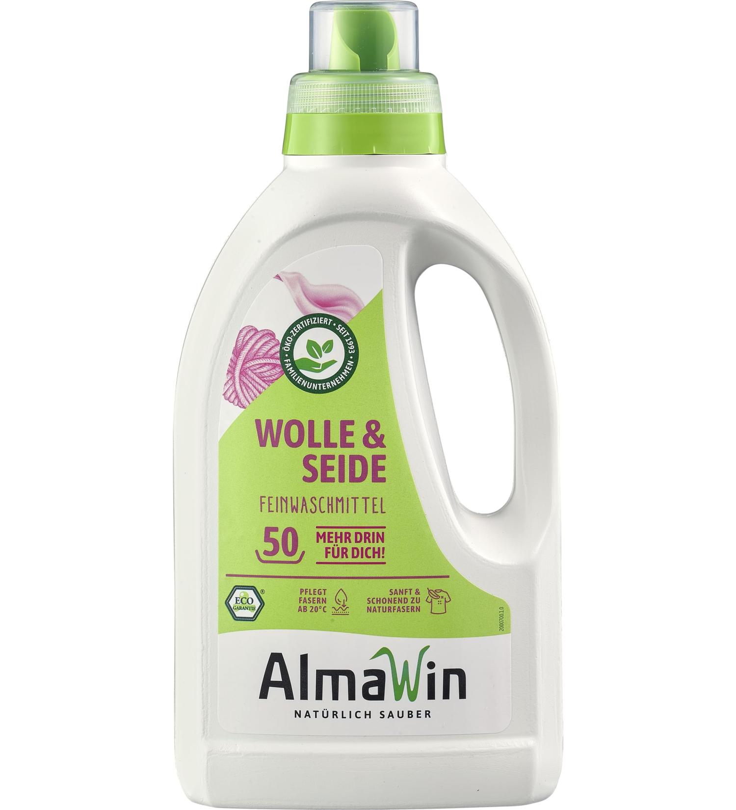 AlmaWin Organic Wool & Silk Detergent (6 x 0.75 l)