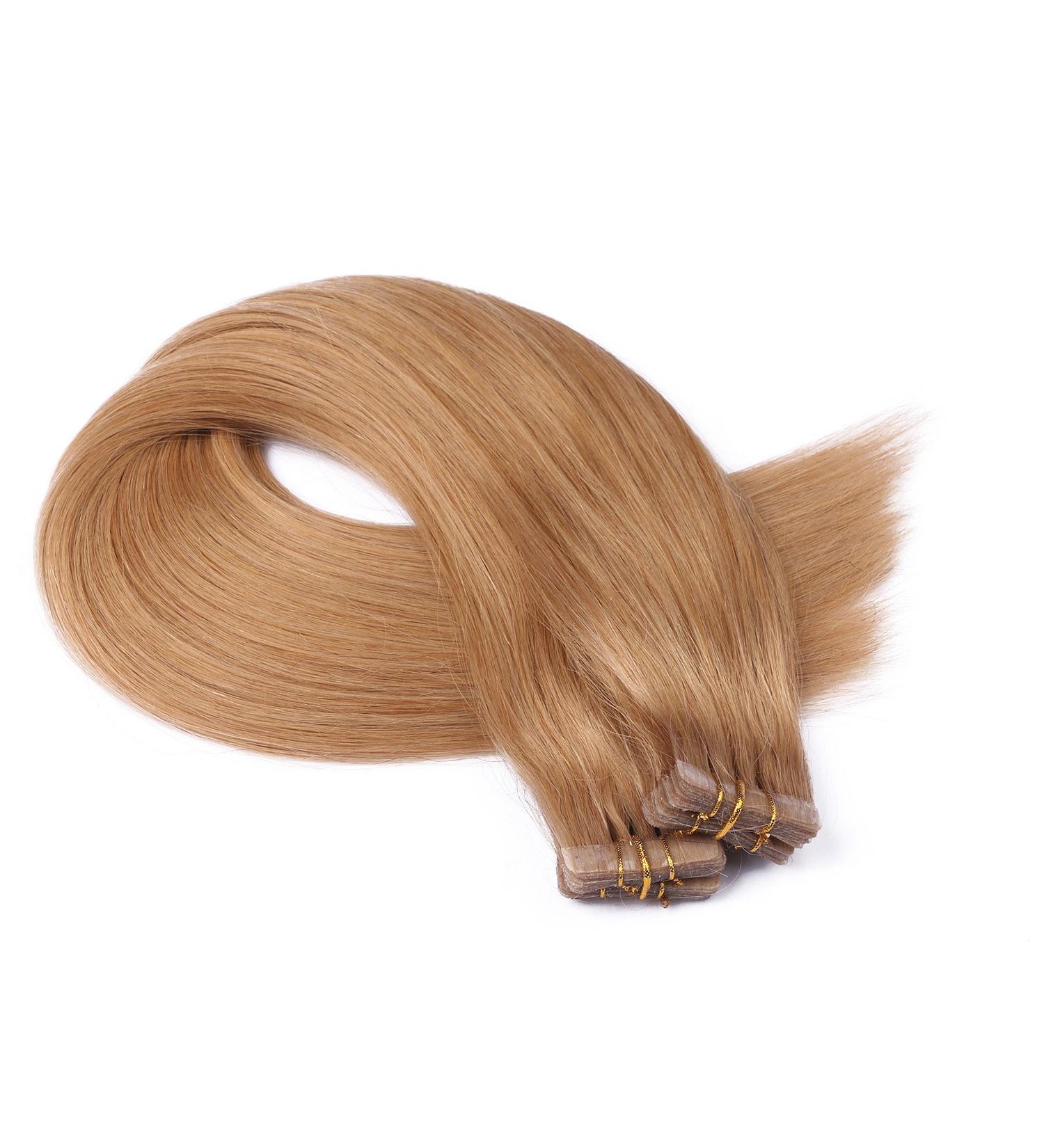 Buy Tape-In Hair Extensions - #19 70cm - 100% Remy Real Hair - 10 Bricks 4cm Wide - Novon Tresses 40cm 2.5g Each - International Shipping Available - Buy Online on GoSupps.com