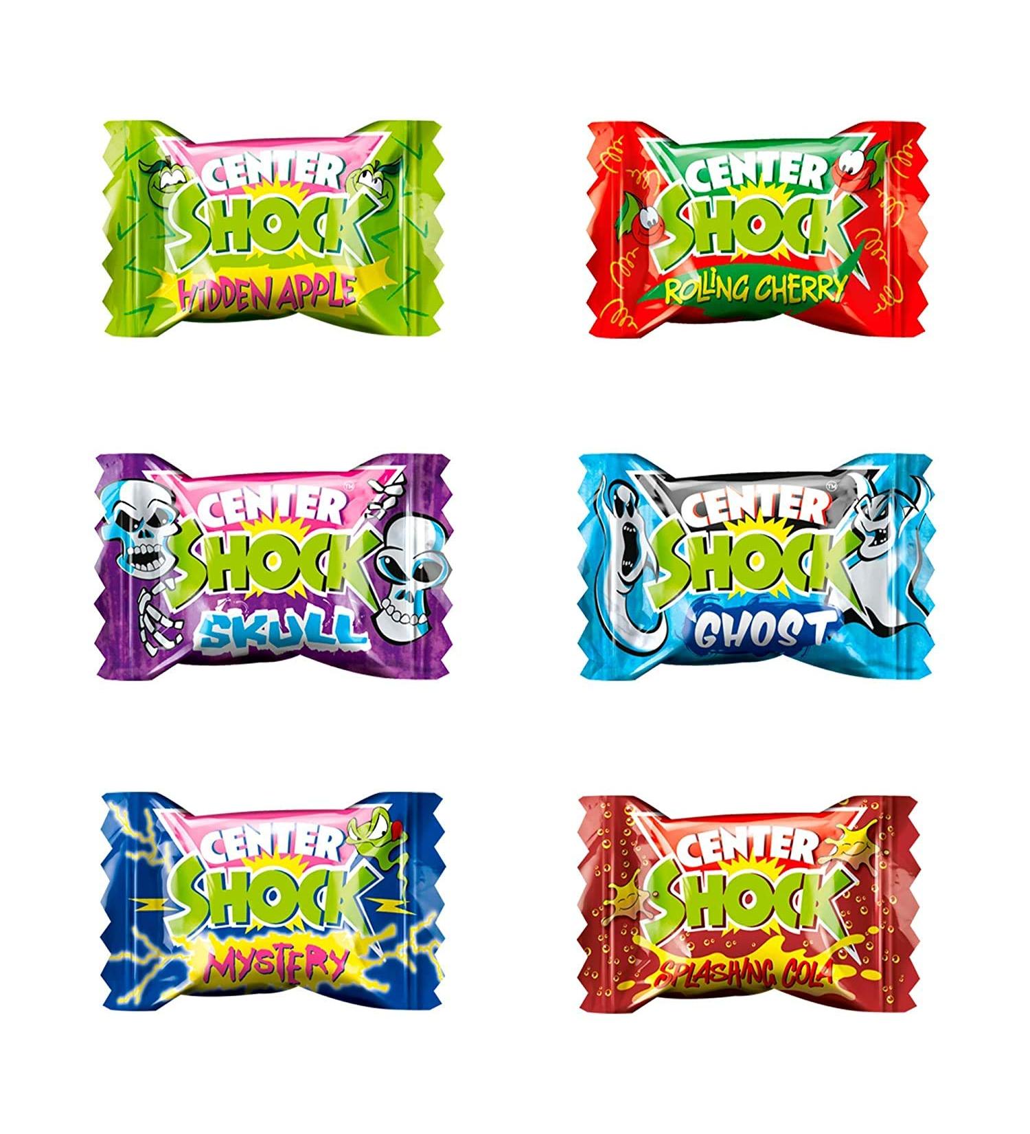 100 Center Shock Chewing Gum Trial Package - All 13 Flavors: Strawberry Apple Cola Cherry & More | Shop Internationally - Buy Online on GoSupps.com