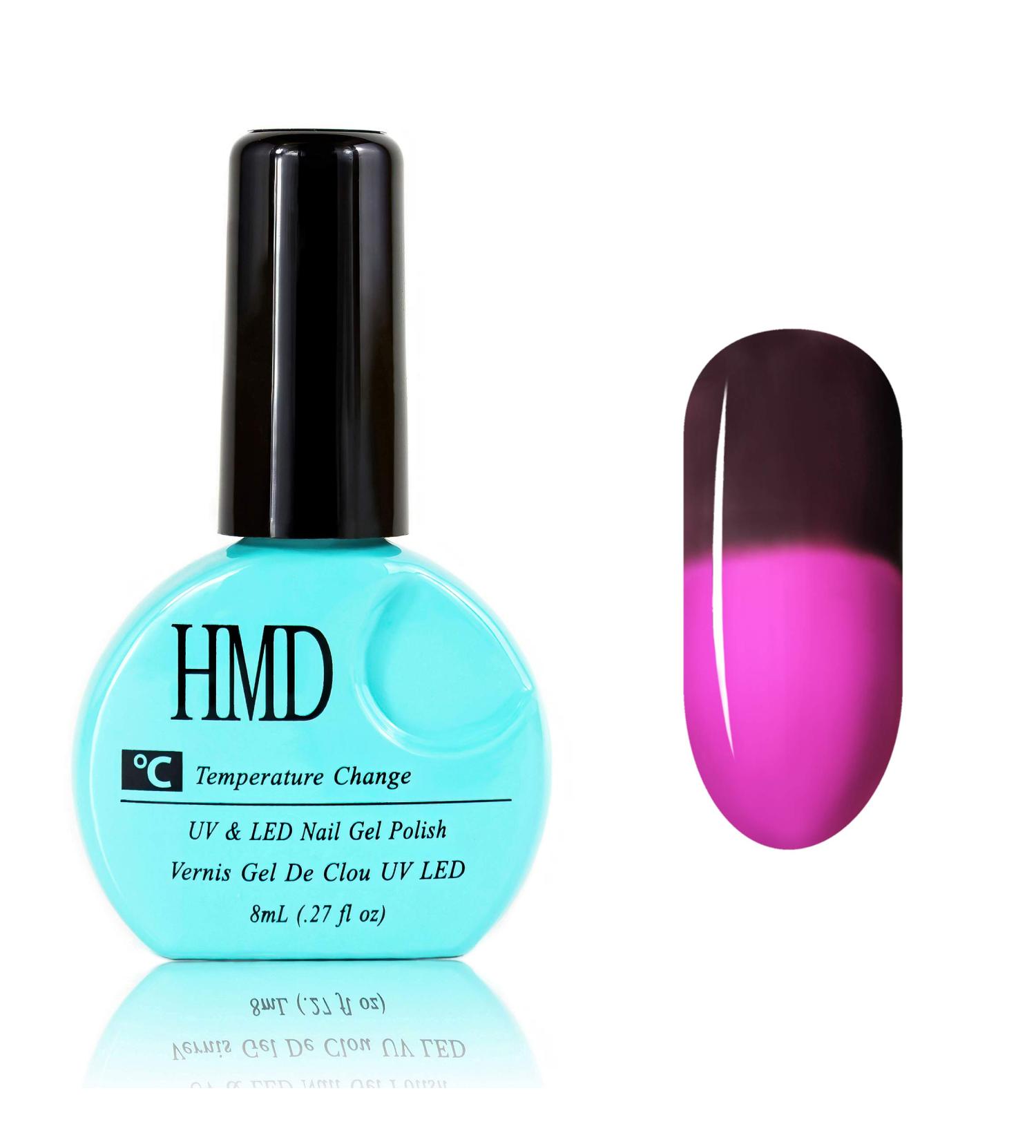 Canada HMD Soak Off UV LED Temperature Changing gel nail polish fast effect fast cure 8ml ( B ) (007) color is Rasin with Purple. - Buy Online on GoSupps.com