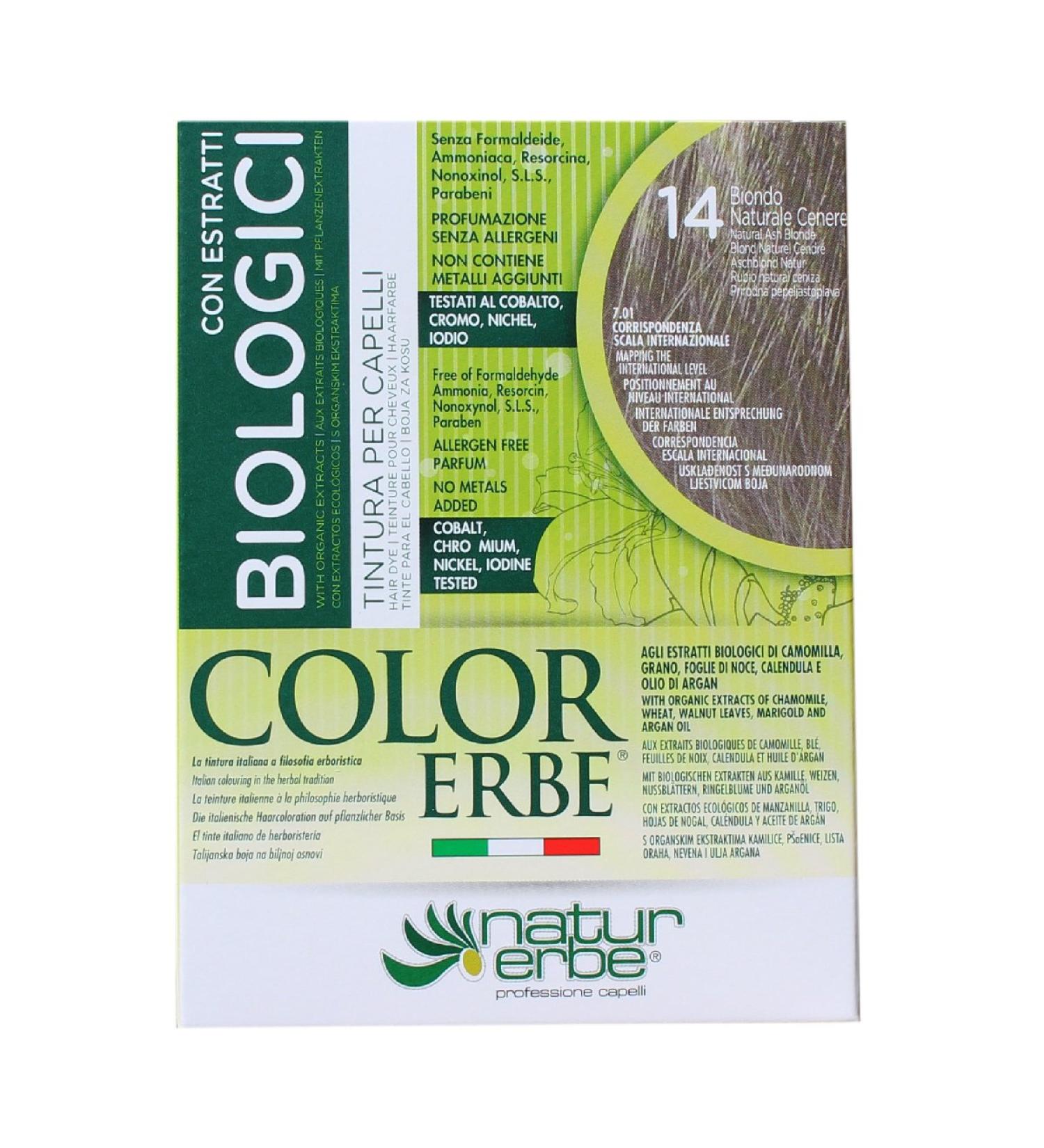 naturerbe Color Herb Extracts Bio Dyeing 14 Natural Ash Blonde - Buy Online on GoSupps.com