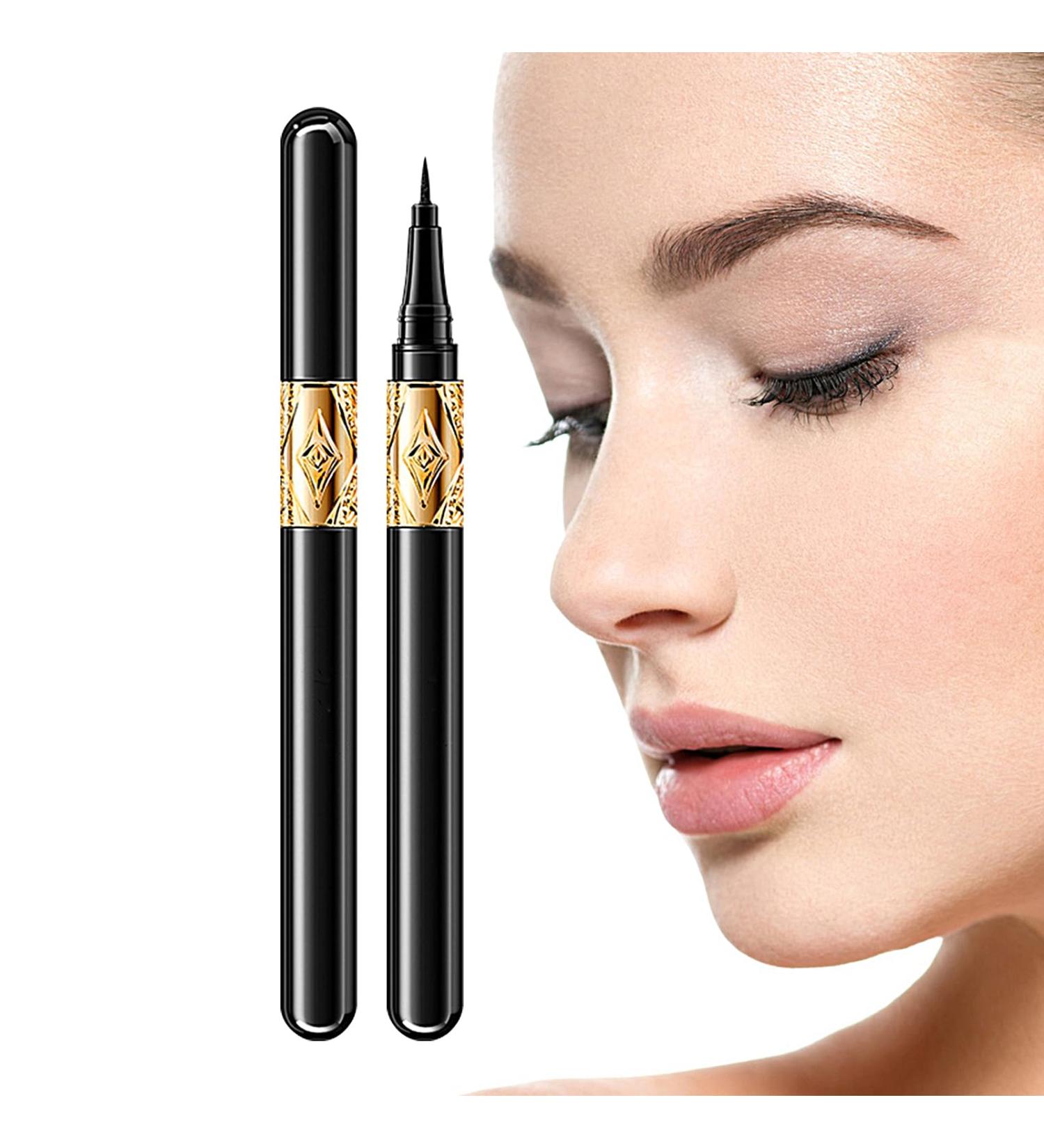 Black Eyeliner | Waterproof Eyeliner Pencil Eye Makeup Black Eyeliner Pencils with Ultra Fine Brush Tip Pen Glides on Smoothly Creates Bold & Defined Lines 1g Muflydo - Buy Online on GoSupps.com