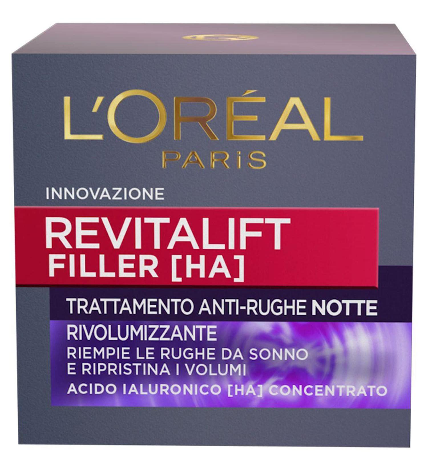  L'Oreal Paris L'OREAL Revitalift Filler Night 50 ml - Facial Care - Buy Online on GoSupps.com