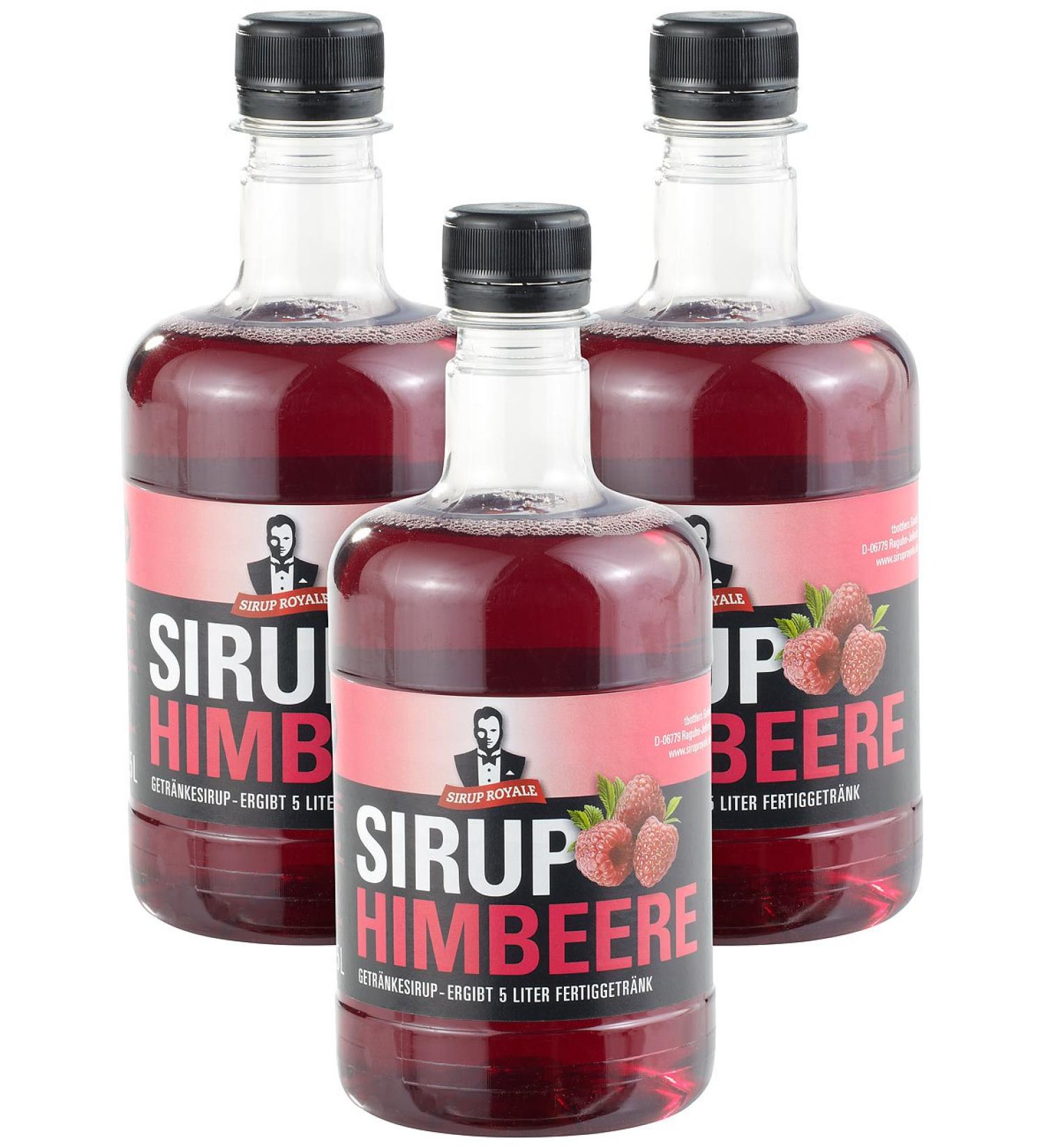 Sirup Royal Royal E Raspberry Flavored Syrup 3 x 0.5L PET bottles - Buy Online on GoSupps.com