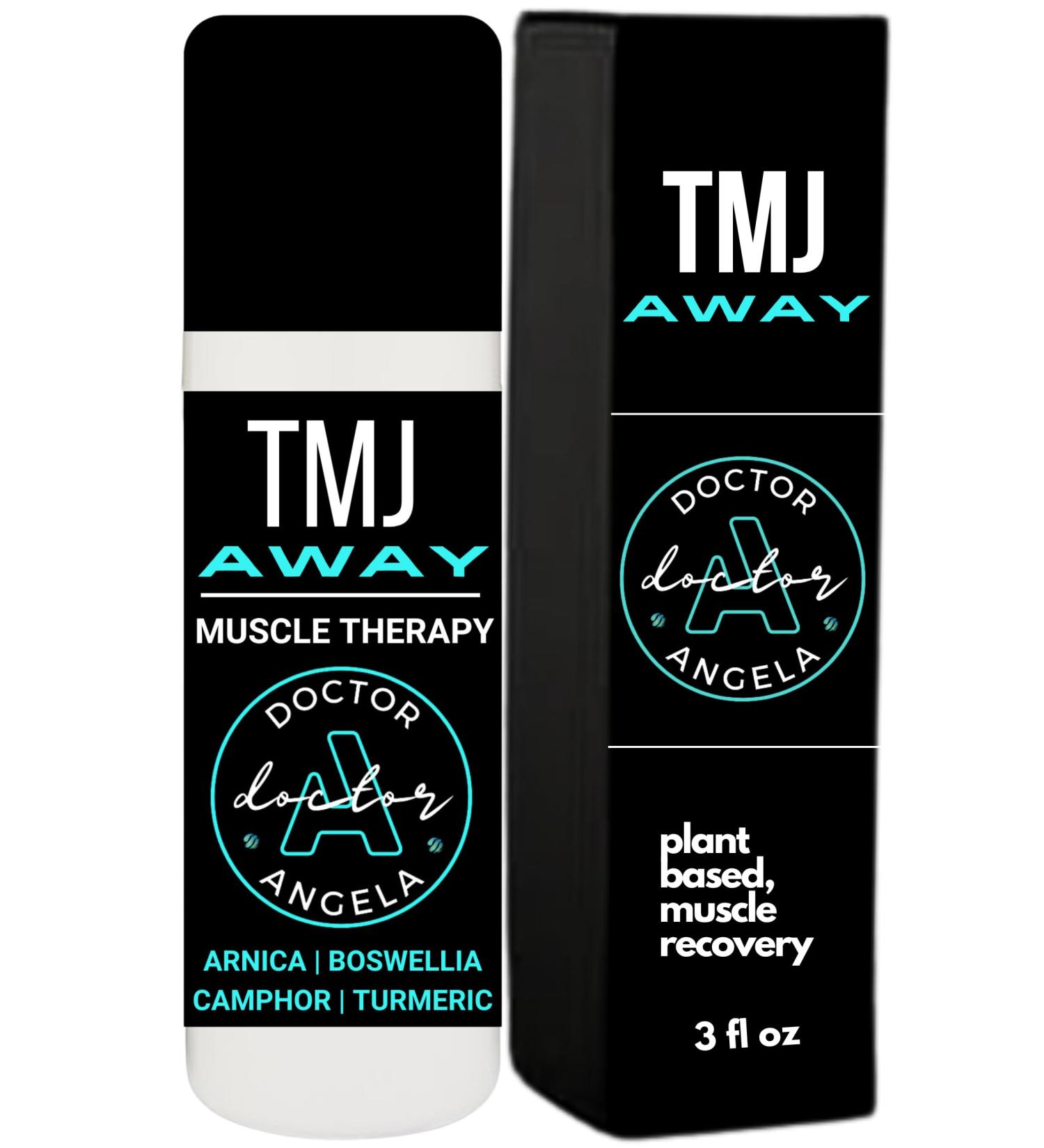 Dr. A s TMJ Away Jaw Pain Relief Gel | TMJ Relief Product Jaw & Neck Treatment | Natural Organic Ingredients & Essential Oils for TMJ Tension | Eases Teeth Grinding & Clinching | Roll-On 3oz - Buy Online on GoSupps.com