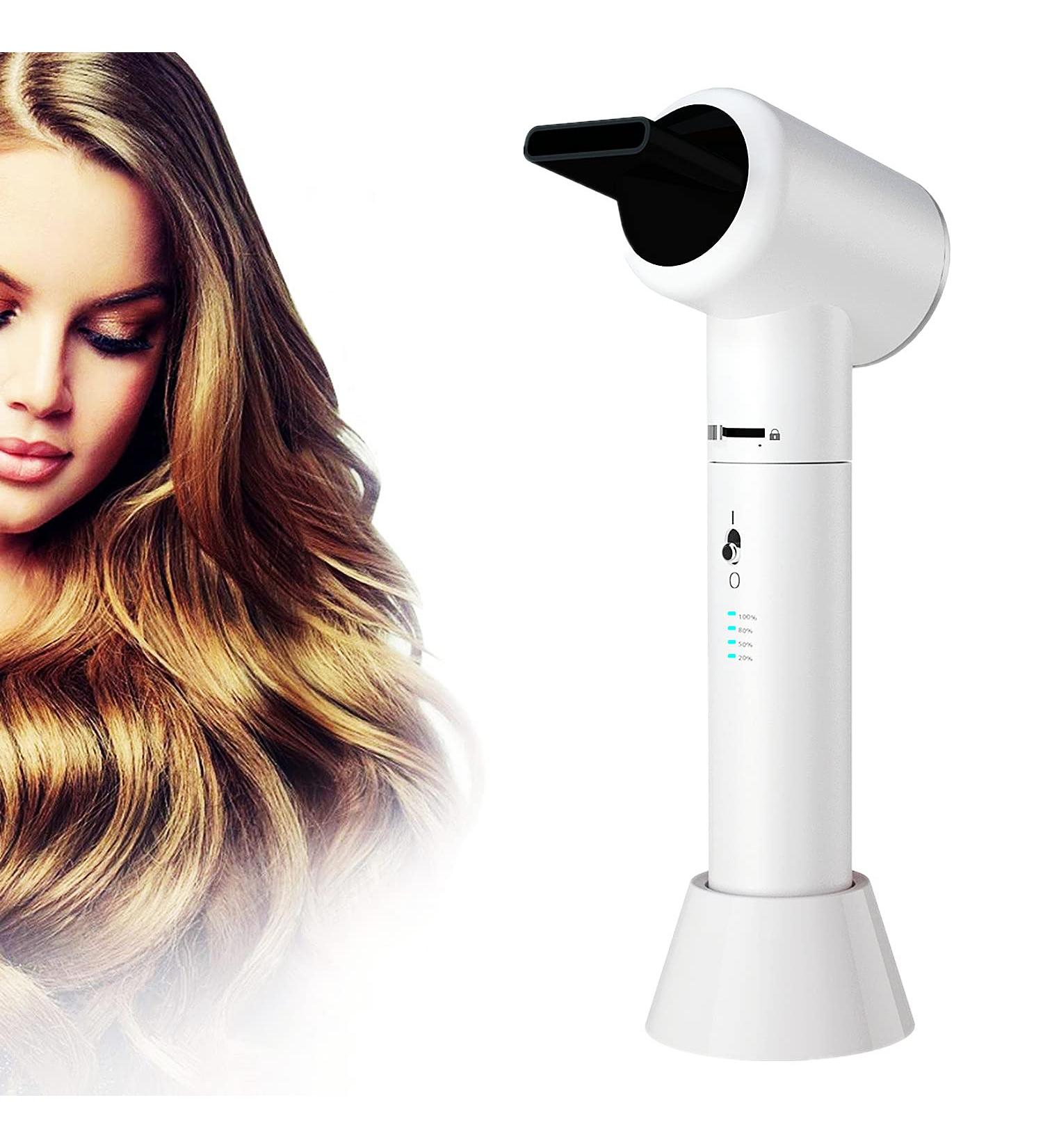 Cordless Hair Dryer with 12 Modes Hot and Cold Wind Rechargeable Portable Travel Hair Dryer Gift for Women/Mom - Buy Online on GoSupps.com
