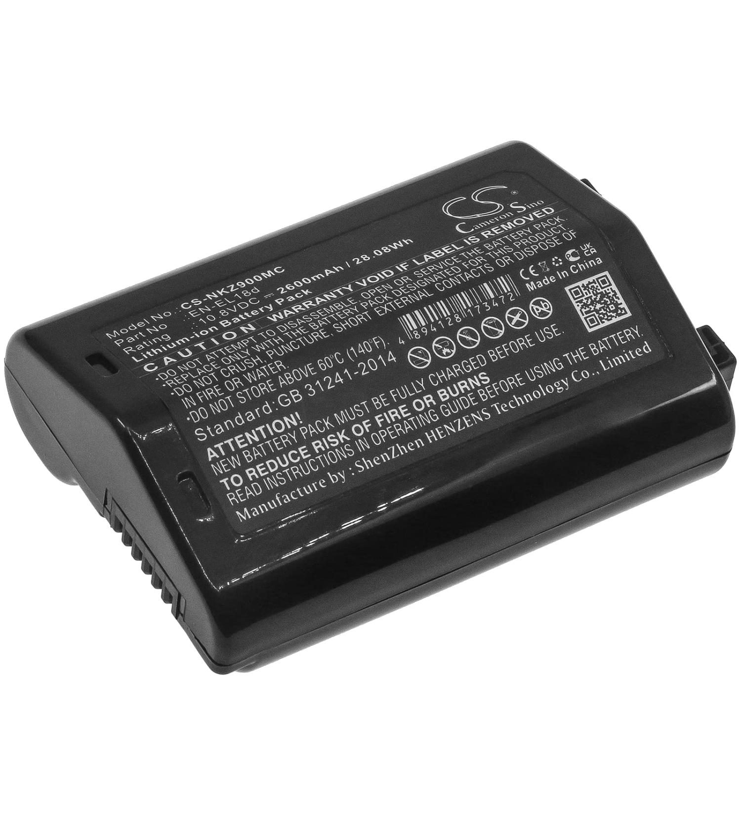 2600mAh EN-EL18d Replacement Battery for Nikon D6 & Z9 - Long-lasting Power - Buy Online on GoSupps.com