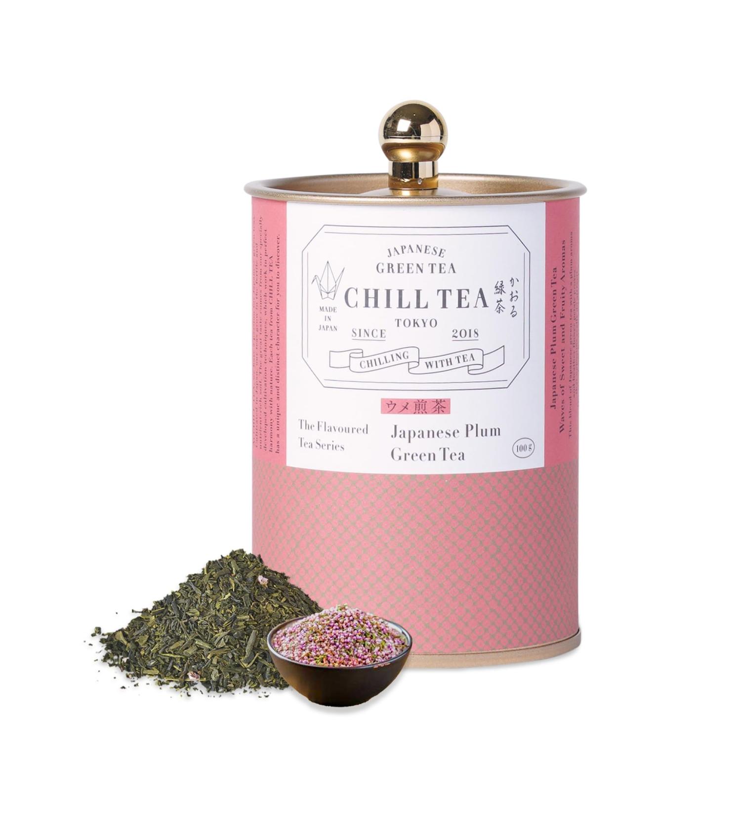  CHILL TEA Tokyo CHILL TEA Tokyo "UME" Plum Green Tea - 100% Japanese Leaf Green Tea - Rich Fruity Flavour (100g) - Buy Online on GoSupps.com
