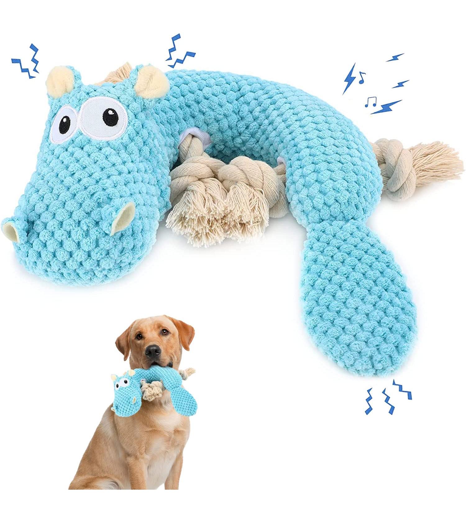 Shengruili Interactive Dog Toys - Snuffle & Sniffing Toys for Dogs Squeaking Hippopotamus Design for Enhanced Intelligence - Buy Online on GoSupps.com