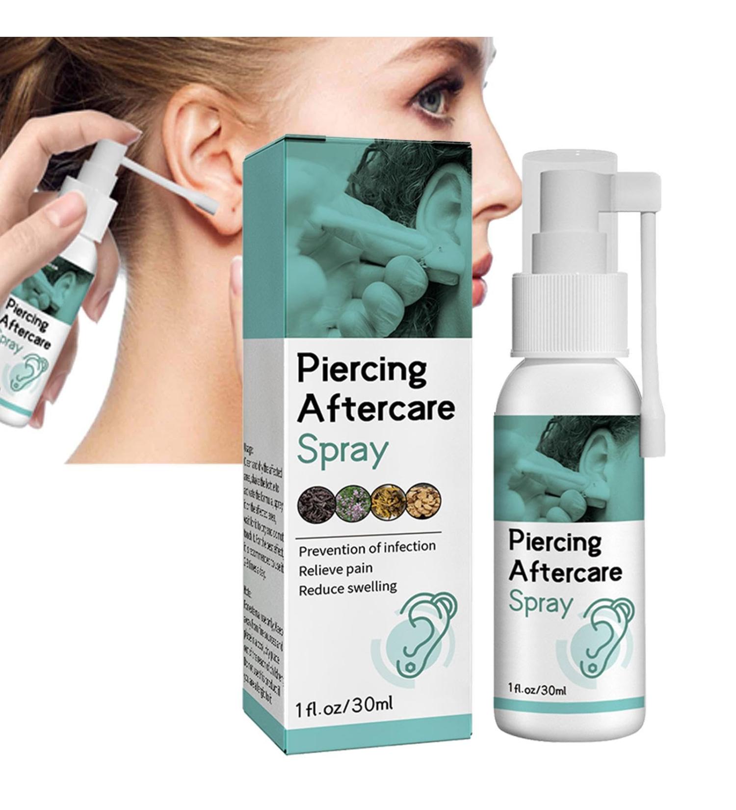 Piercing Aftercare Spray Piercing Aftercare Spray Solution To Shrink Piercing Bumps Suitable For Ears Nose Tongue Navel Piercings Cleansing Treatm Ent Soothing Mist 30ml - Buy Online on GoSupps.com
