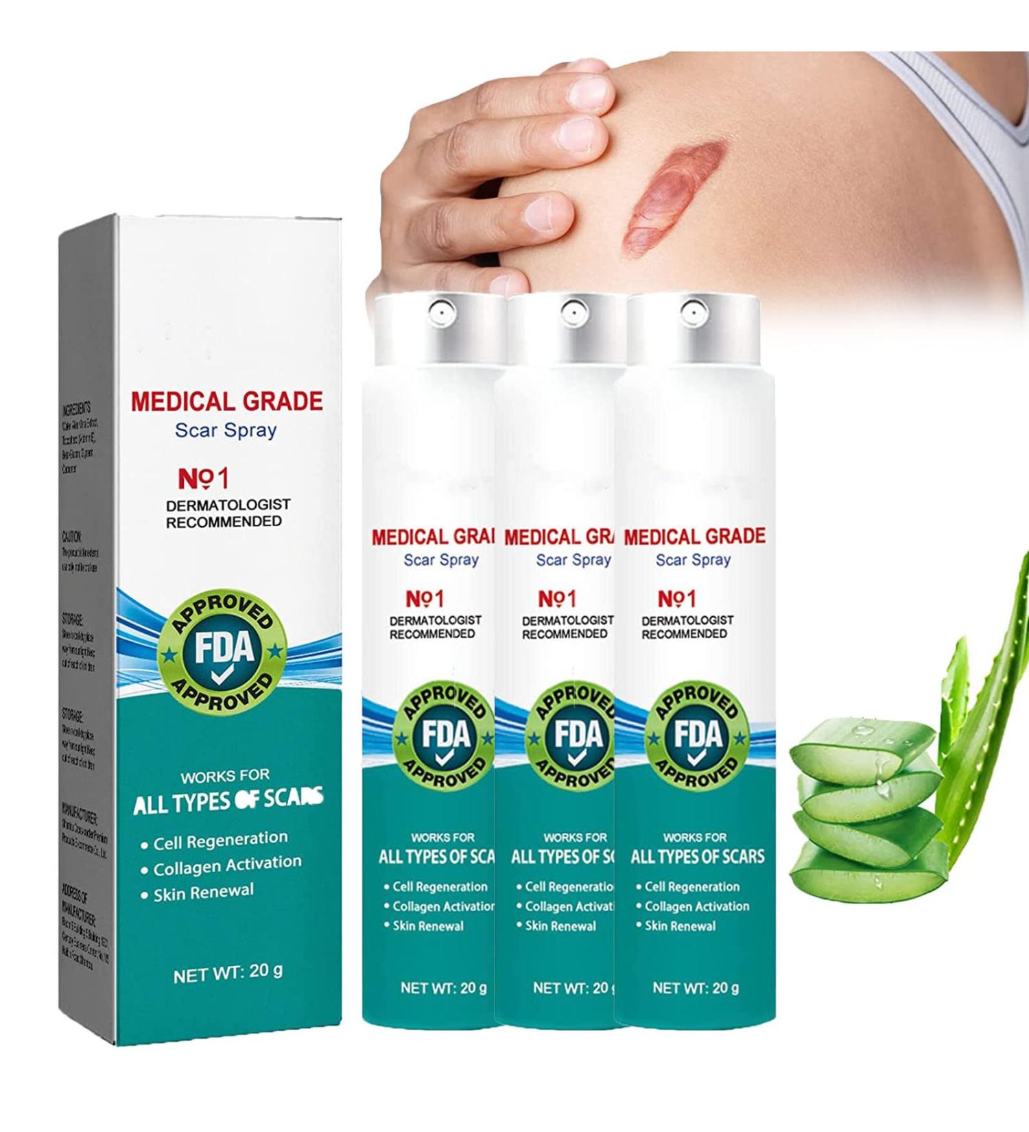 AQWEI Scar Remove Spray - Acne Scars & Dark Spot Remover - Gentle Skin Care - 3 PCS - Buy Online on GoSupps.com