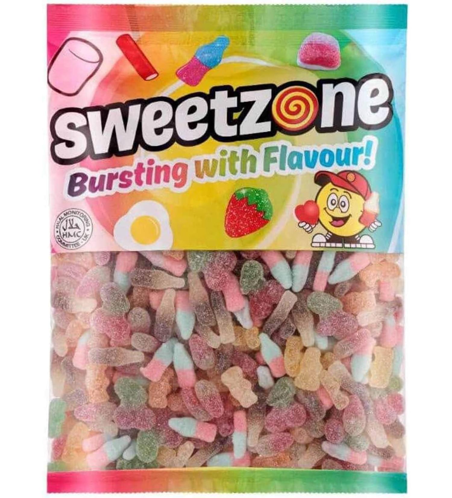 Sweetzone Tangy Mix Halal Sweets 1KG Sweet Box Jelly Sweets Fizzy Sweets Tubs of Sweets for Retro Sweets Lovers - Buy Online on GoSupps.com
