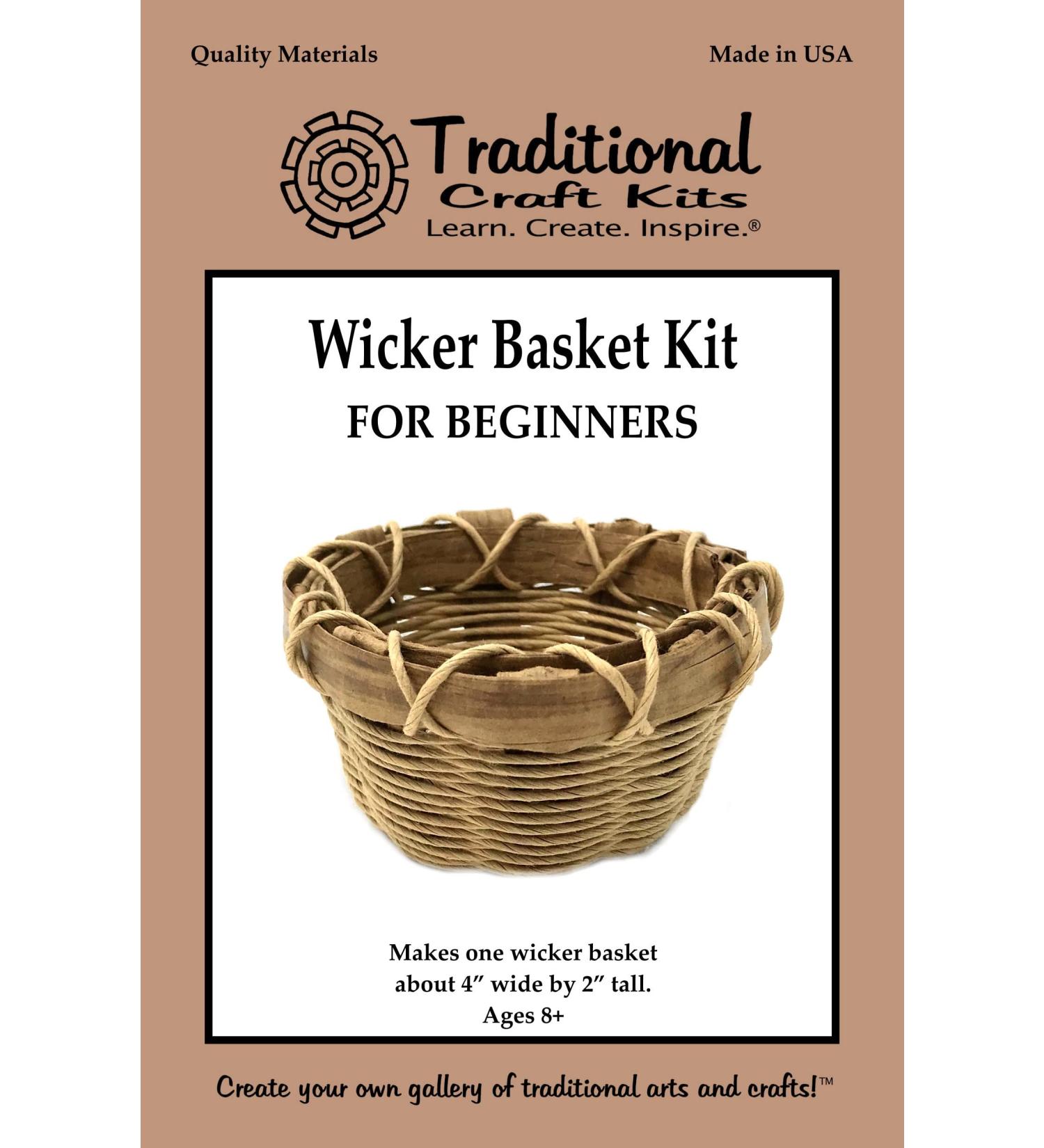 Beginner's Wicker Basket Weaving Kit - Complete Set with Instructional Booklets and Supplies - Buy Online on GoSupps.com