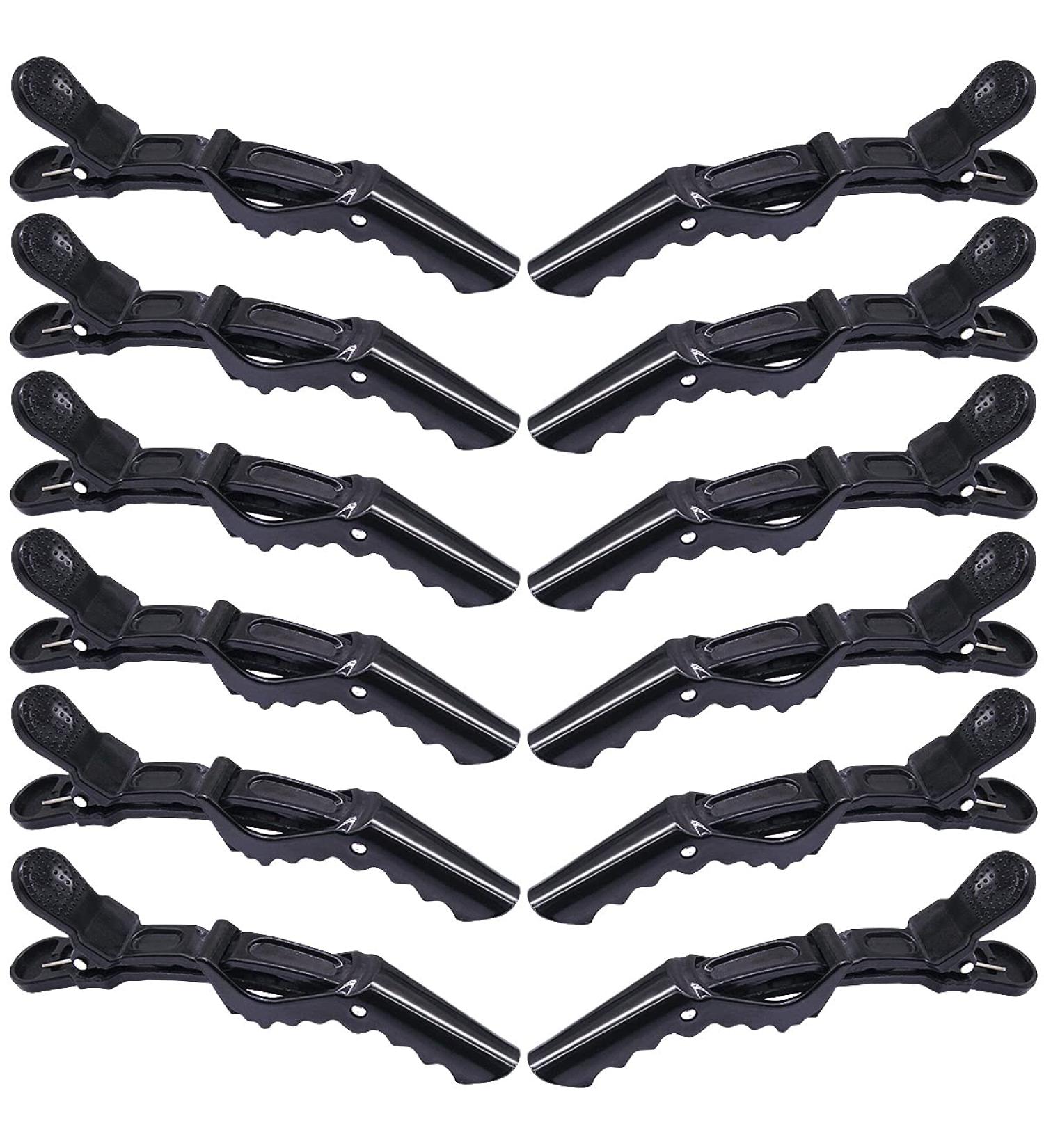 Jinlaili Crocodile Hair Clips12Pcs Hairdressing Sectioning Clamp Hair for Women Plastic Salon Hair Clips for Salon Styling Hair Barrettes DIY Accessories for Girls - Buy Online on GoSupps.com
