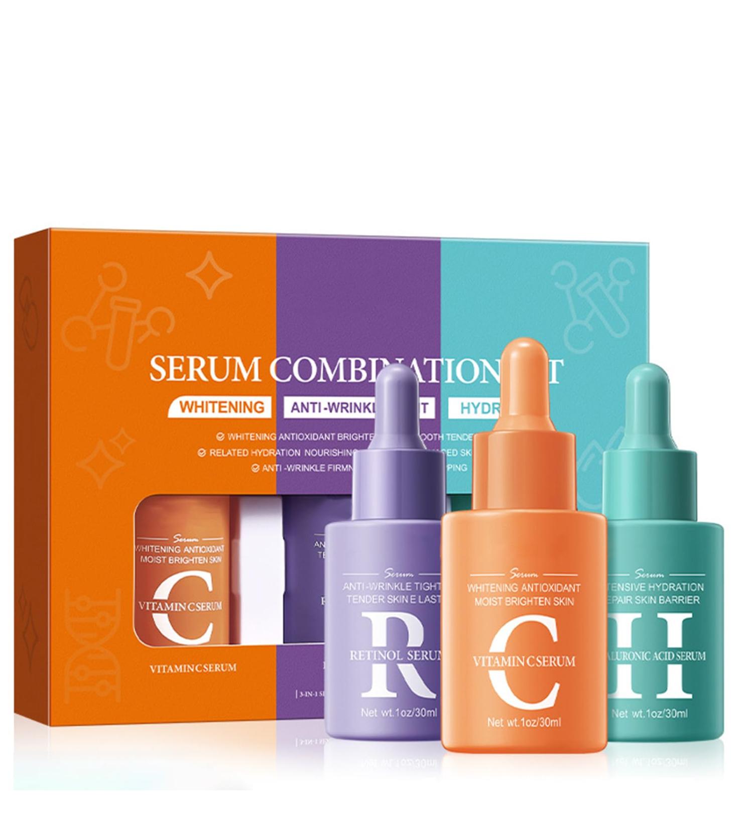 Skin Care For Teenage Girls Gift Set Skin Care Sets & Kits With Vitamin C Serum&Hyaluronic Acid&Retinol Serum Face Moisturiser Girl Gifts Anti Aging Serum for Face Women Gift Set Hydrate Improve Face - Buy Online on GoSupps.com