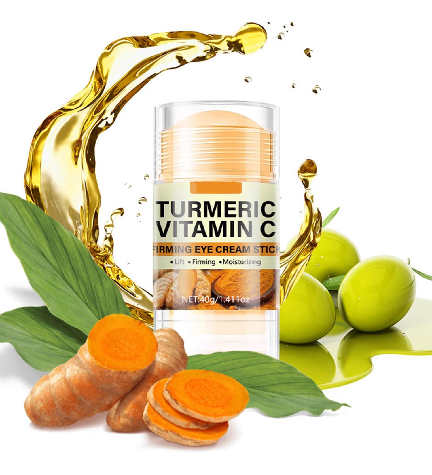 Eye Stick - Under Turmeric Vitamin C Eye Stick Balm Anti Aging Firming Hydrating Reduces Fine Lines & Bags Moisturizeing Under Eyes Cream for Dark Circles Puffiness Wrinkle Eyes Care 1.41 oz - Buy Online on GoSupps.com