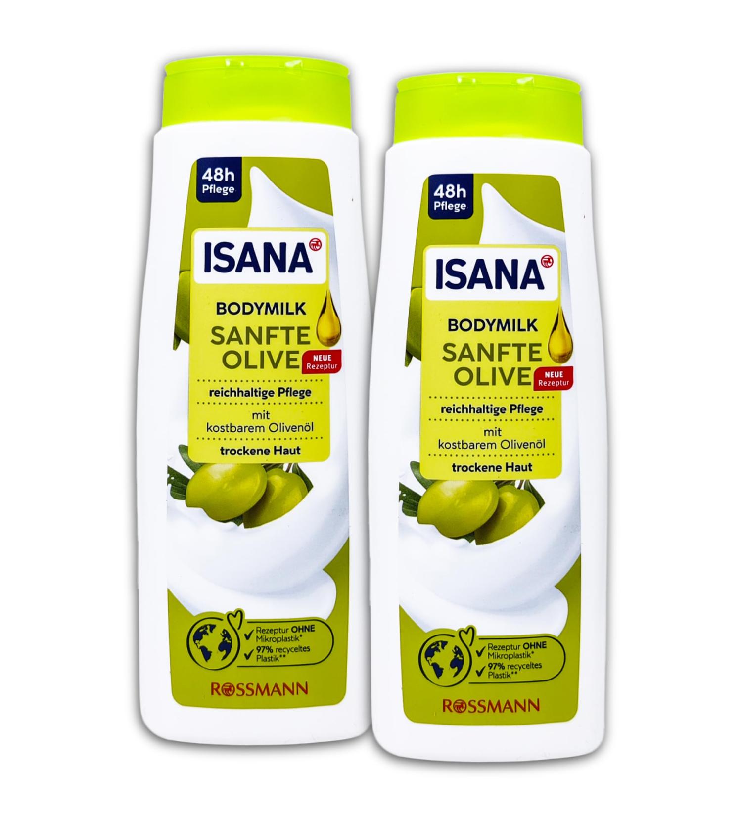 ISANA Soft Body Milk Olive 2 x 400 ml