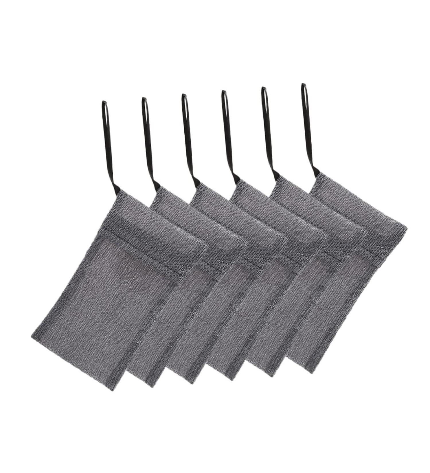 CANIGHT 6pcs Soap Bag Soaps Bath Soap Body Scrubber Bag Exfoliating Sponge Pouch Facial Sponges Polyester - Buy Online on GoSupps.com