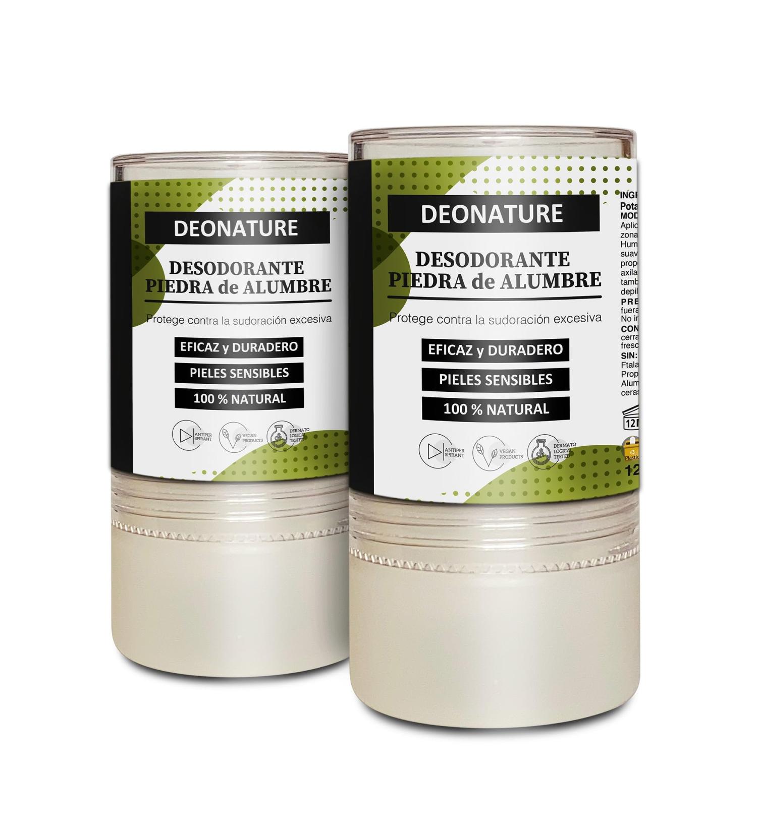  SANON SANON 100% Pure Natural & Eco Friendly Alum Stone Deodorant | No Parabens Alcohol or Preservatives | Stick 120g (2 Pack) - Buy Online on GoSupps.com