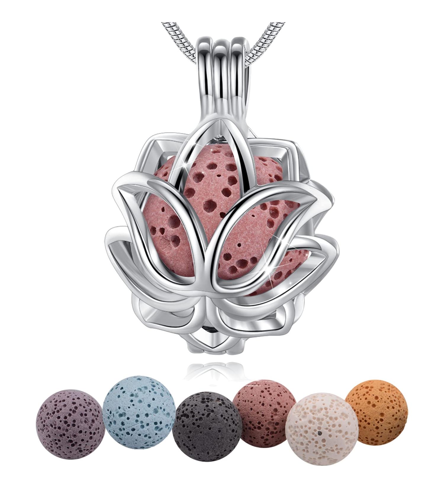Infuseu Aromatherapy Necklace - Unique Vegan Essential Oil Jewelry for Women | 'I Miss You All the Time' Four-Pointed Star Gift - Buy Online on GoSupps.com